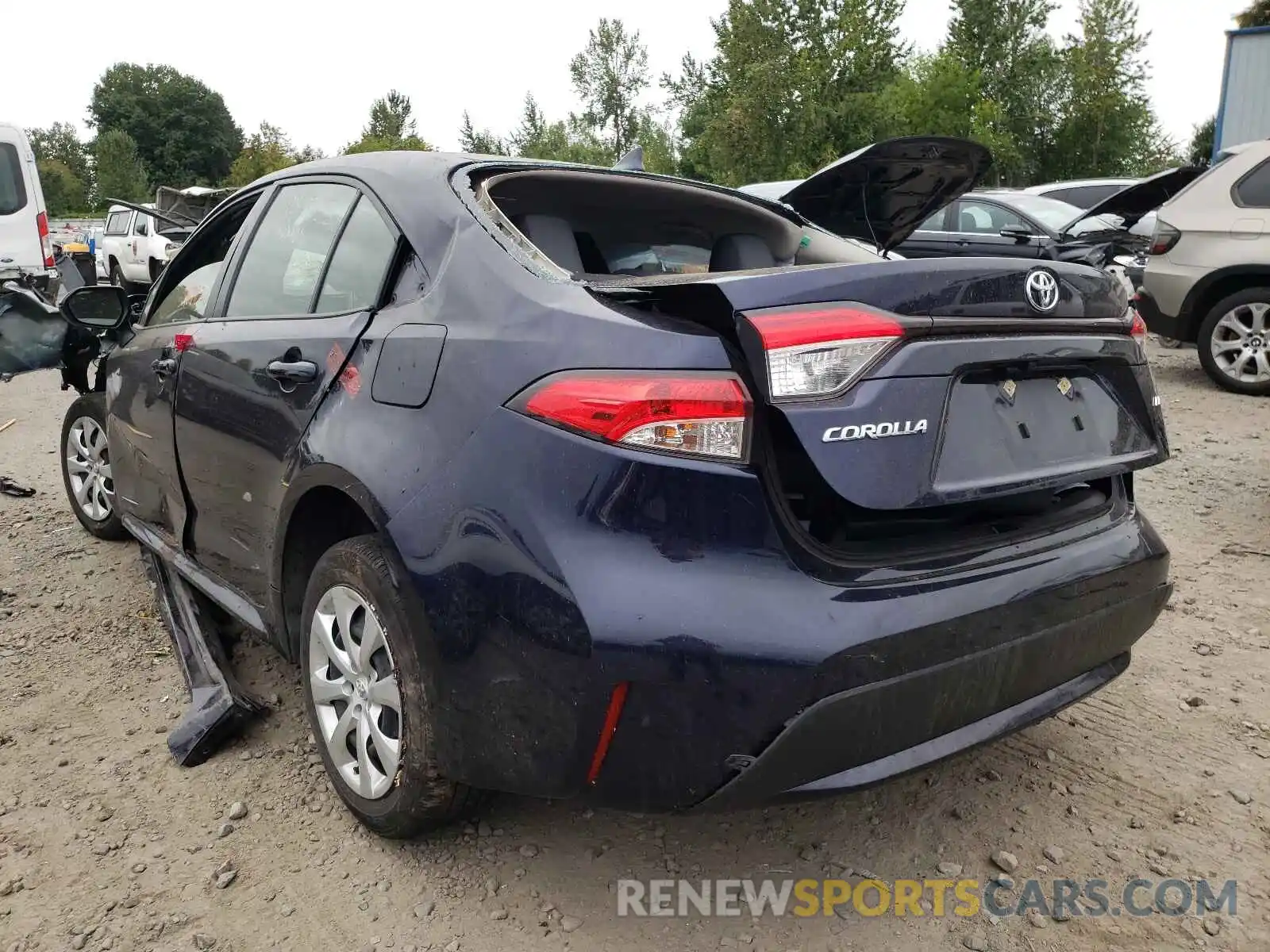 3 Photograph of a damaged car JTDEPRAE6LJ029310 TOYOTA COROLLA 2020