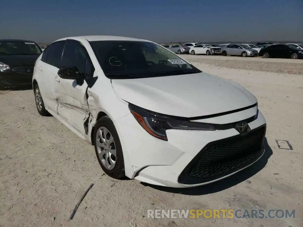 1 Photograph of a damaged car JTDEPRAE6LJ029369 TOYOTA COROLLA 2020