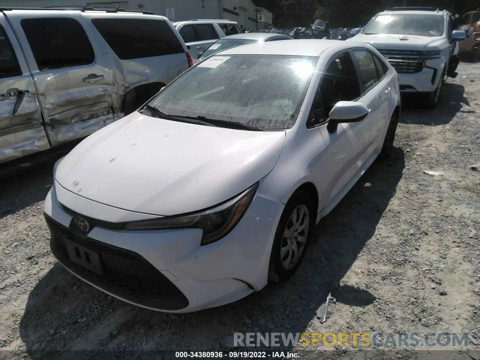 2 Photograph of a damaged car JTDEPRAE6LJ029386 TOYOTA COROLLA 2020