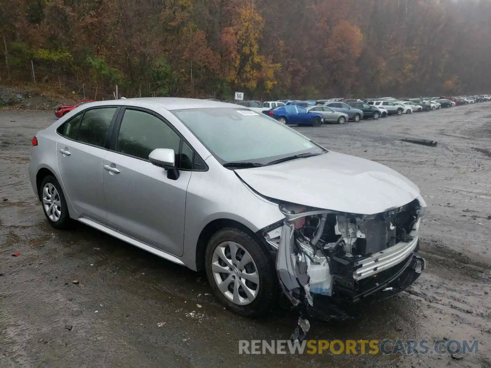 1 Photograph of a damaged car JTDEPRAE6LJ029582 TOYOTA COROLLA 2020