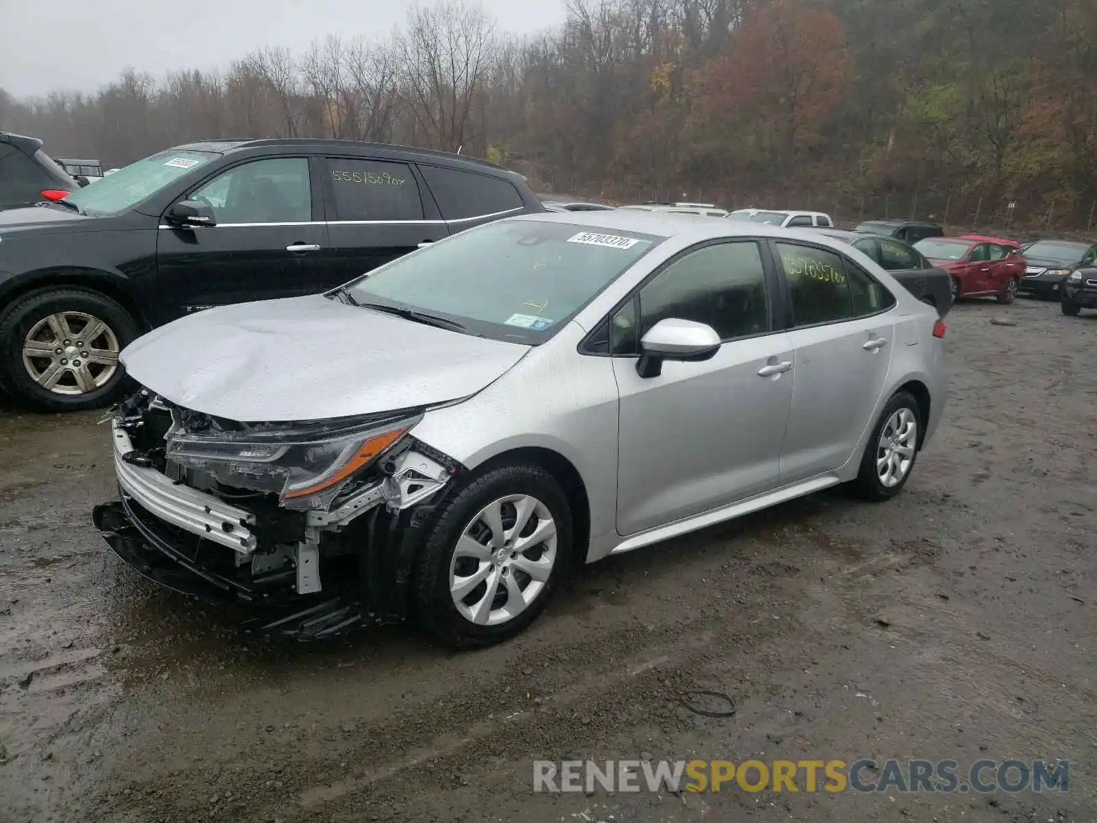 2 Photograph of a damaged car JTDEPRAE6LJ029582 TOYOTA COROLLA 2020