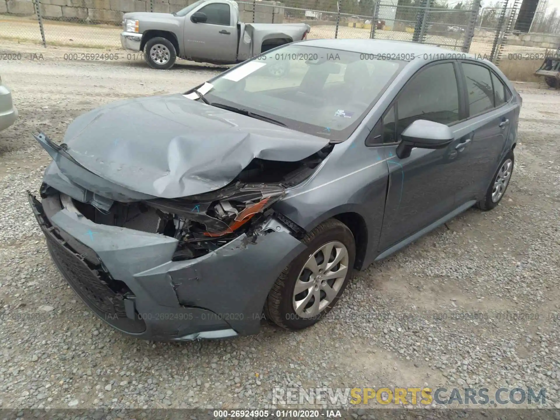 2 Photograph of a damaged car JTDEPRAE6LJ030196 TOYOTA COROLLA 2020