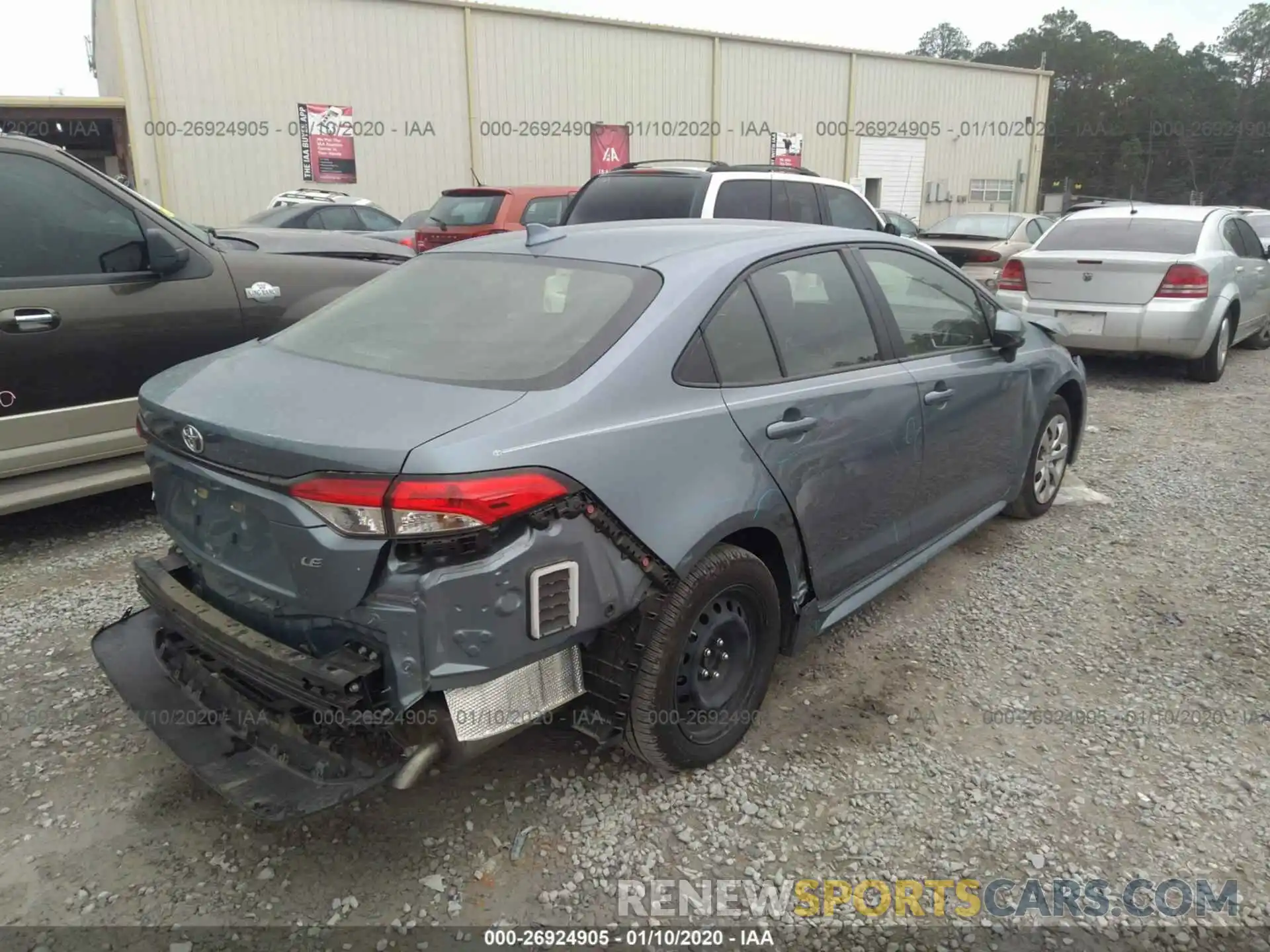 4 Photograph of a damaged car JTDEPRAE6LJ030196 TOYOTA COROLLA 2020