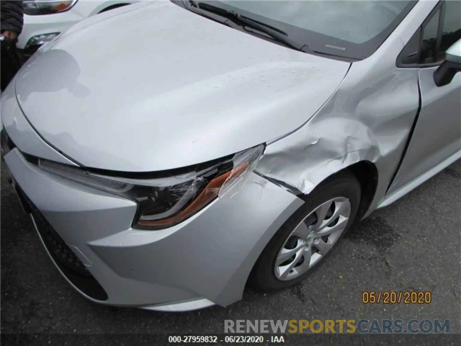 2 Photograph of a damaged car JTDEPRAE6LJ030330 TOYOTA COROLLA 2020