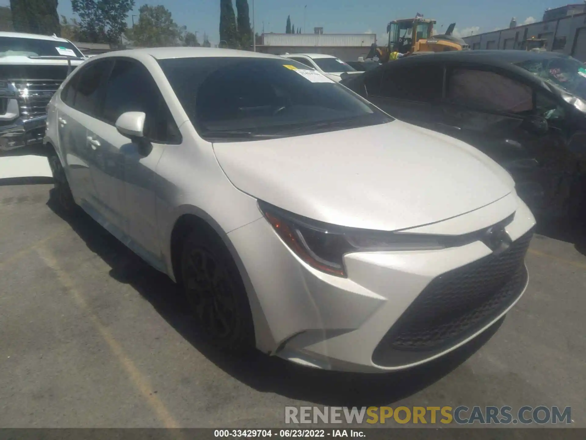 1 Photograph of a damaged car JTDEPRAE6LJ030585 TOYOTA COROLLA 2020