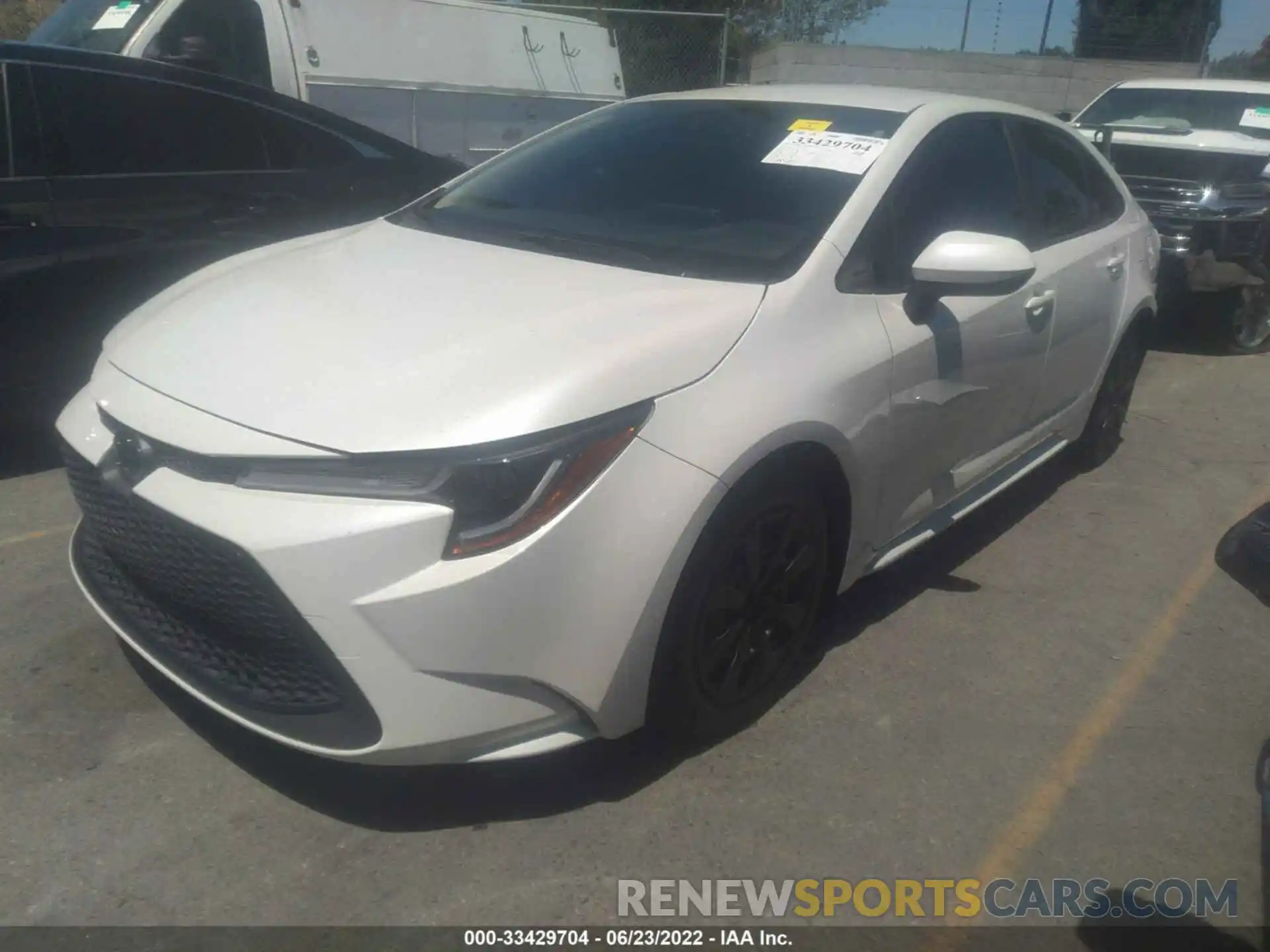 2 Photograph of a damaged car JTDEPRAE6LJ030585 TOYOTA COROLLA 2020