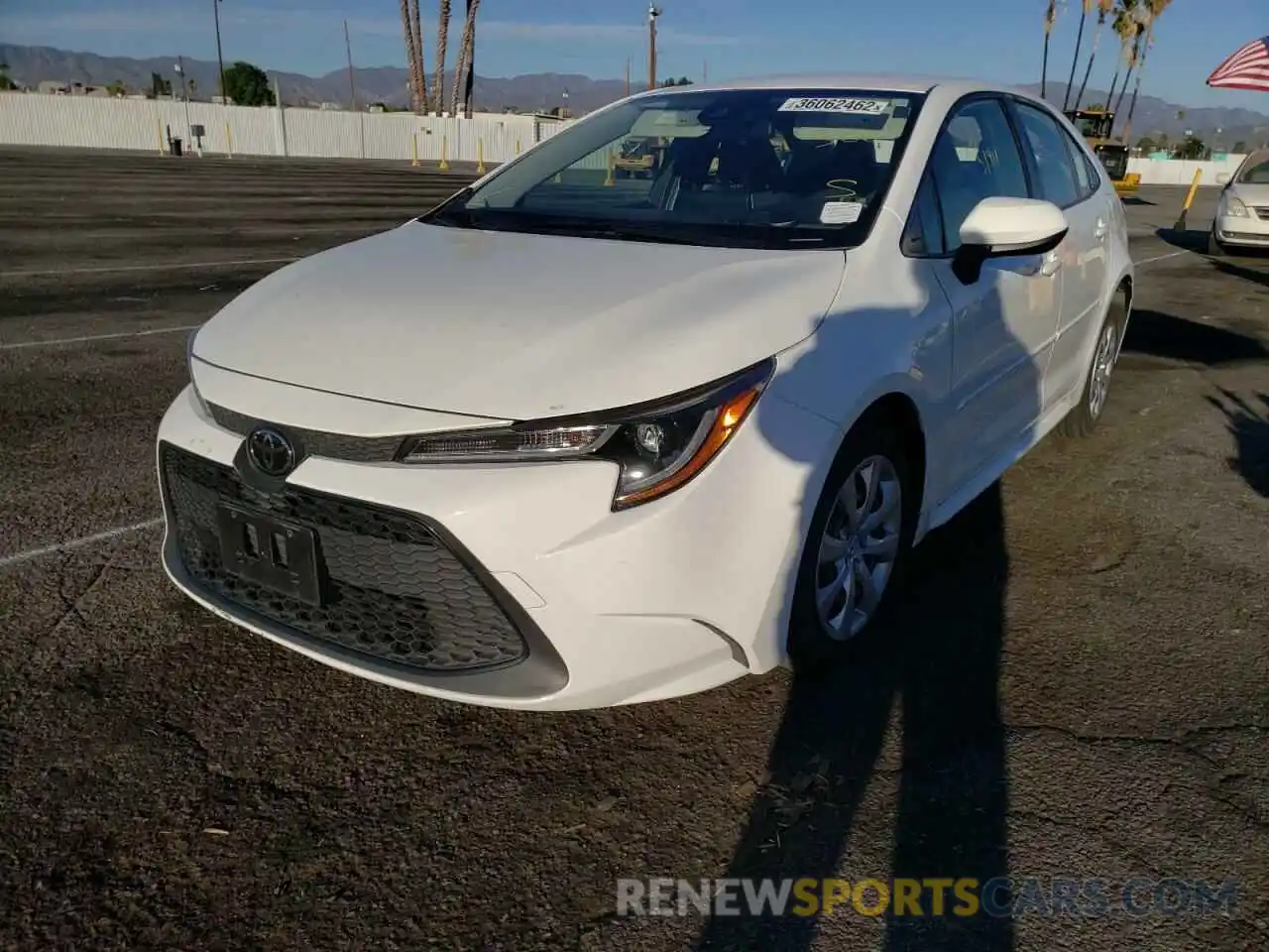 2 Photograph of a damaged car JTDEPRAE6LJ030652 TOYOTA COROLLA 2020