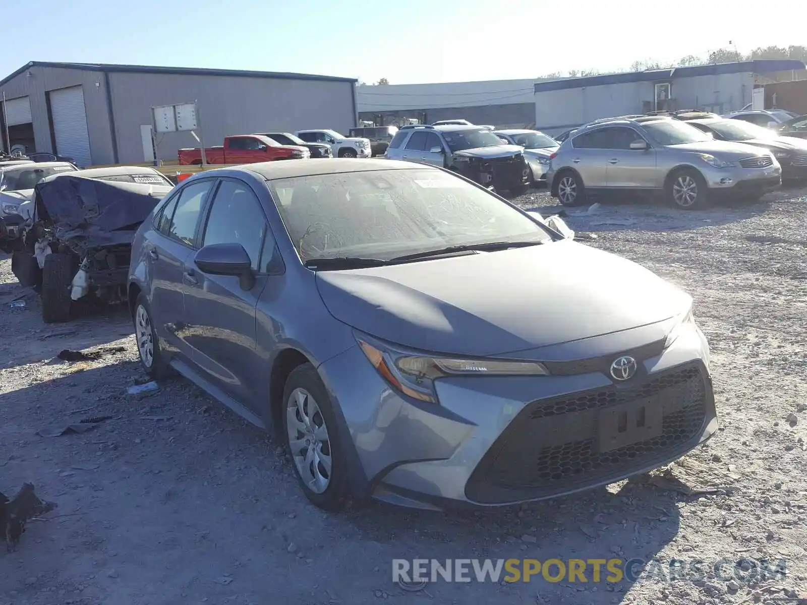 1 Photograph of a damaged car JTDEPRAE6LJ030683 TOYOTA COROLLA 2020