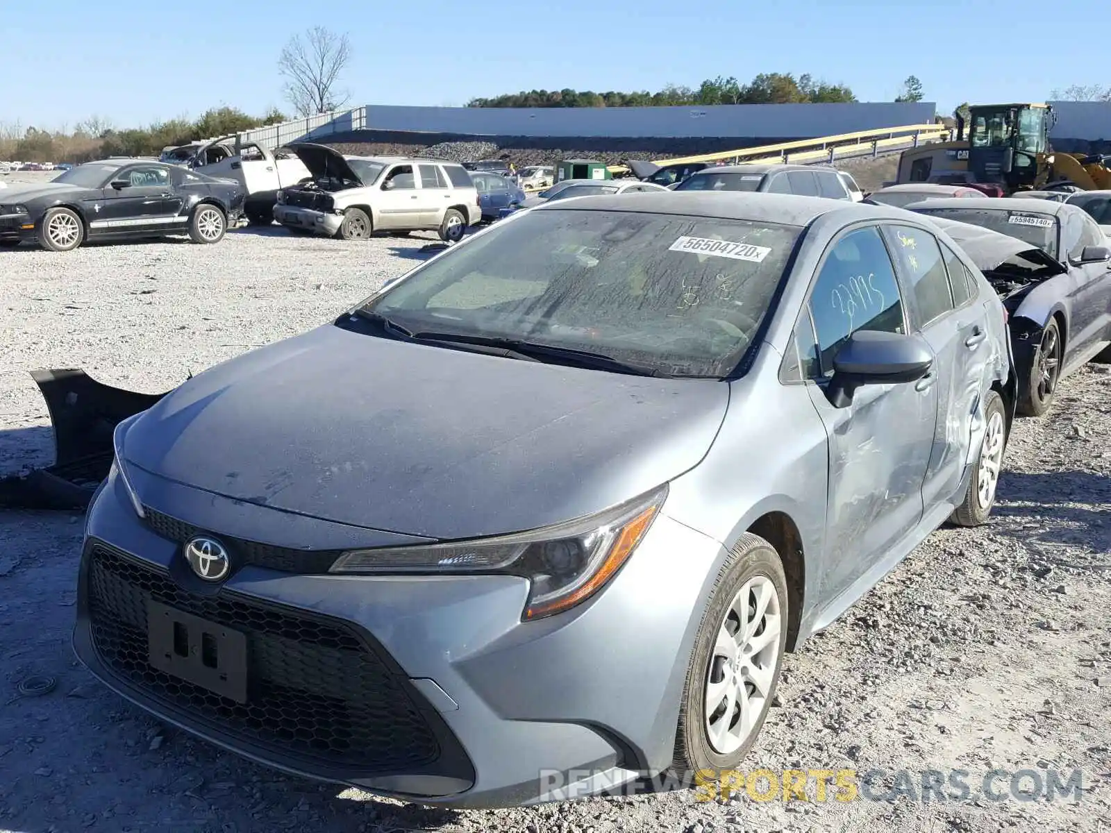 2 Photograph of a damaged car JTDEPRAE6LJ030683 TOYOTA COROLLA 2020