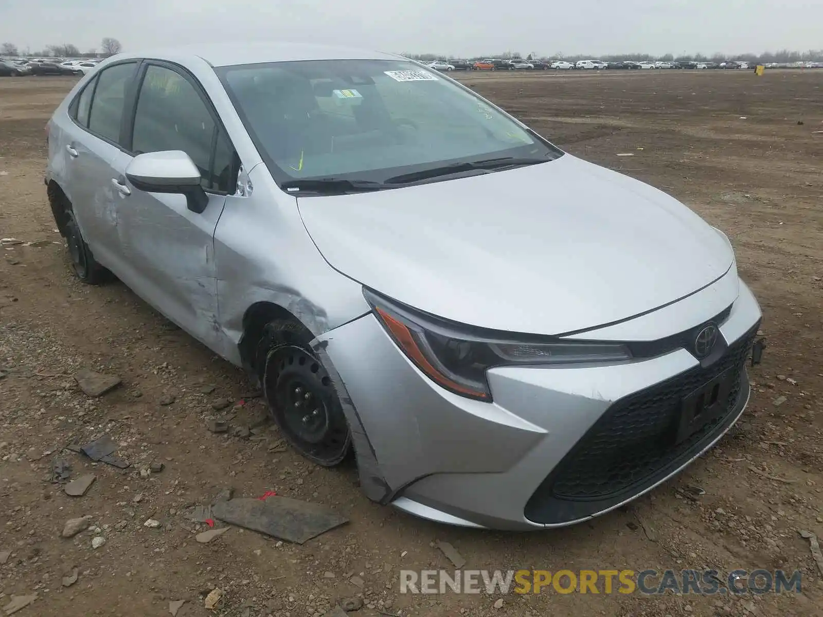 1 Photograph of a damaged car JTDEPRAE6LJ030831 TOYOTA COROLLA 2020