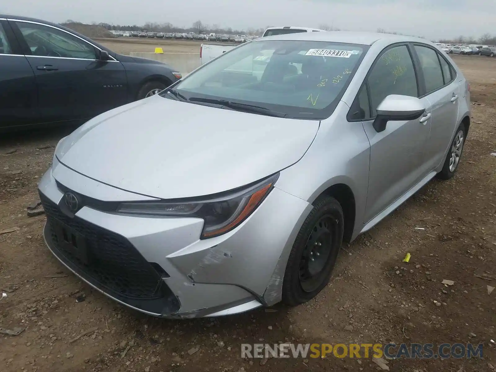 2 Photograph of a damaged car JTDEPRAE6LJ030831 TOYOTA COROLLA 2020