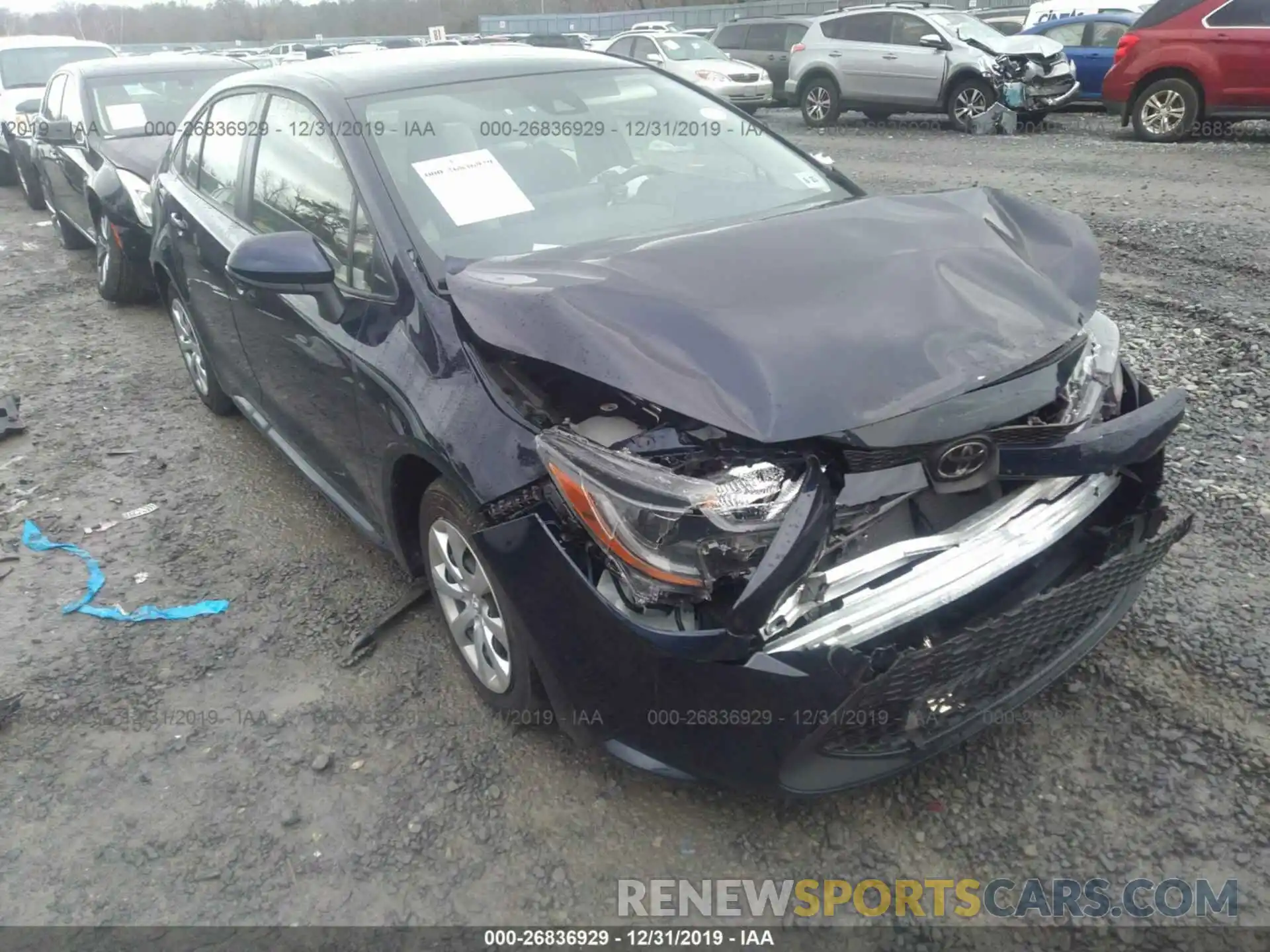 1 Photograph of a damaged car JTDEPRAE6LJ031316 TOYOTA COROLLA 2020