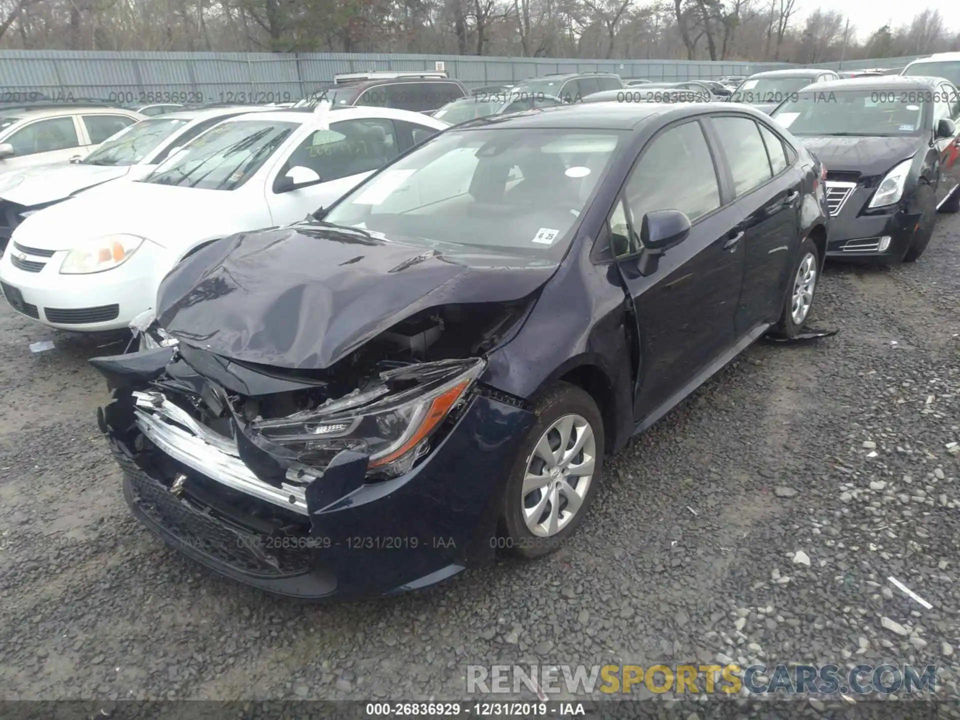 2 Photograph of a damaged car JTDEPRAE6LJ031316 TOYOTA COROLLA 2020