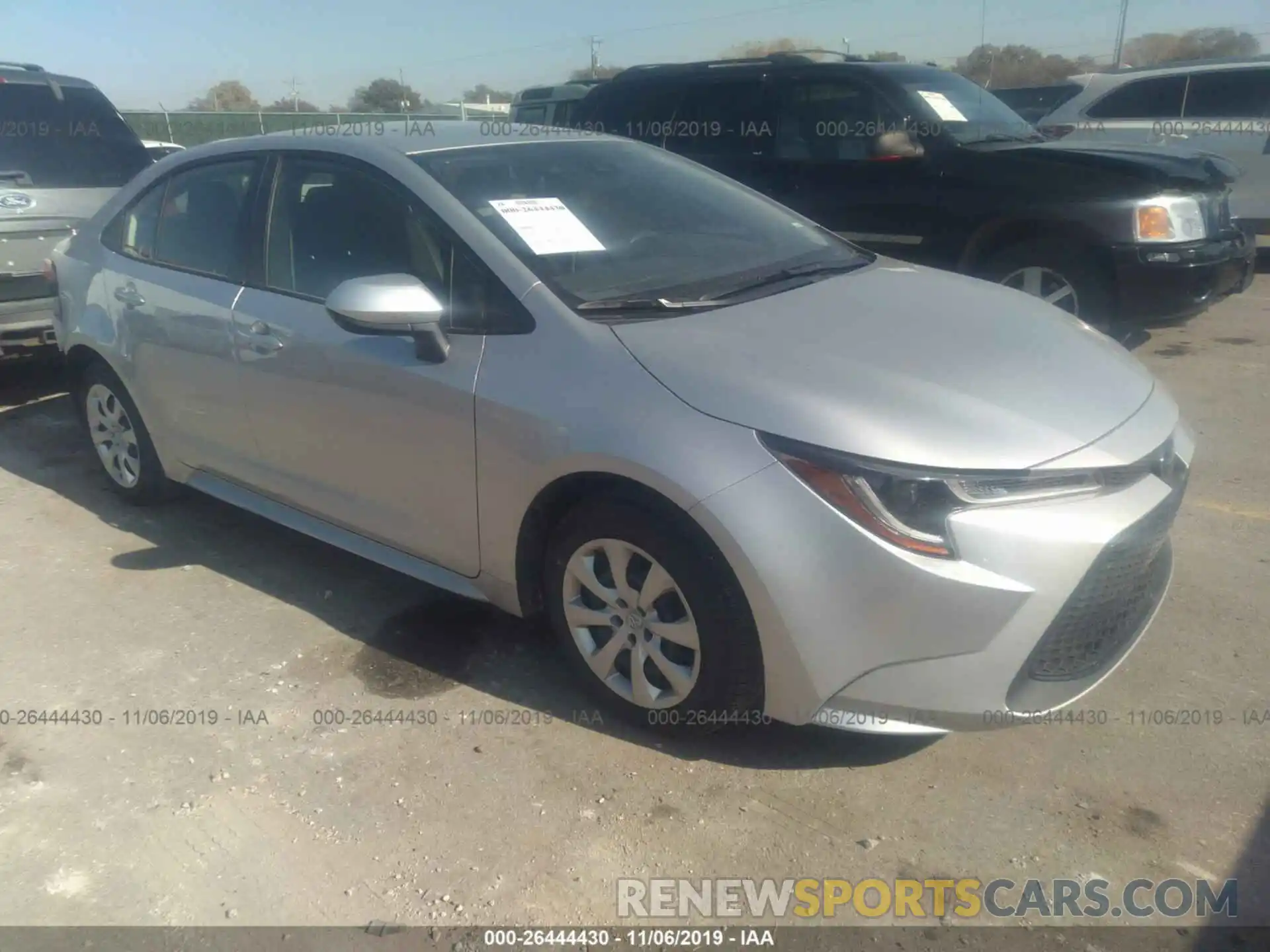 1 Photograph of a damaged car JTDEPRAE6LJ031459 TOYOTA COROLLA 2020