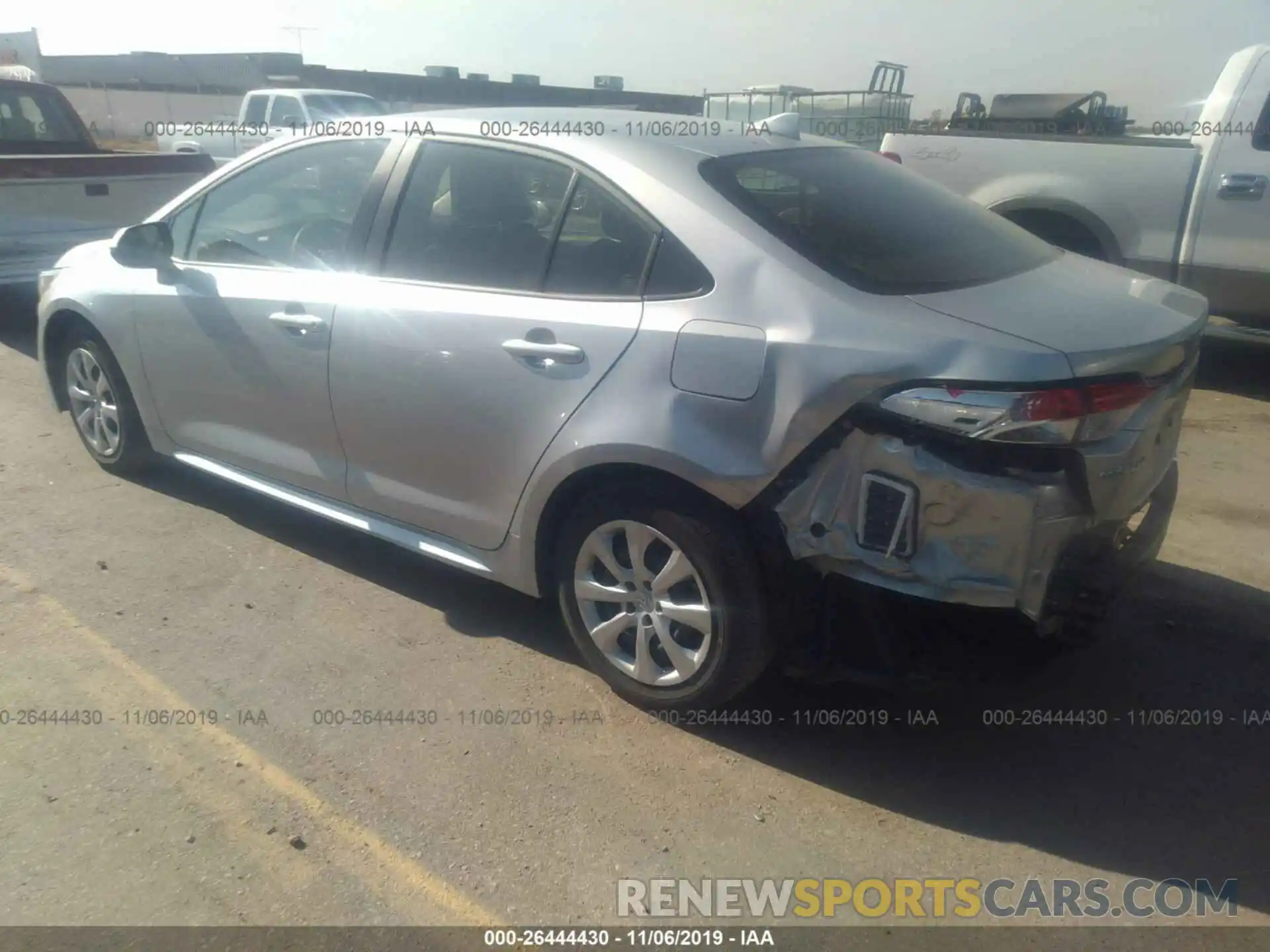 3 Photograph of a damaged car JTDEPRAE6LJ031459 TOYOTA COROLLA 2020