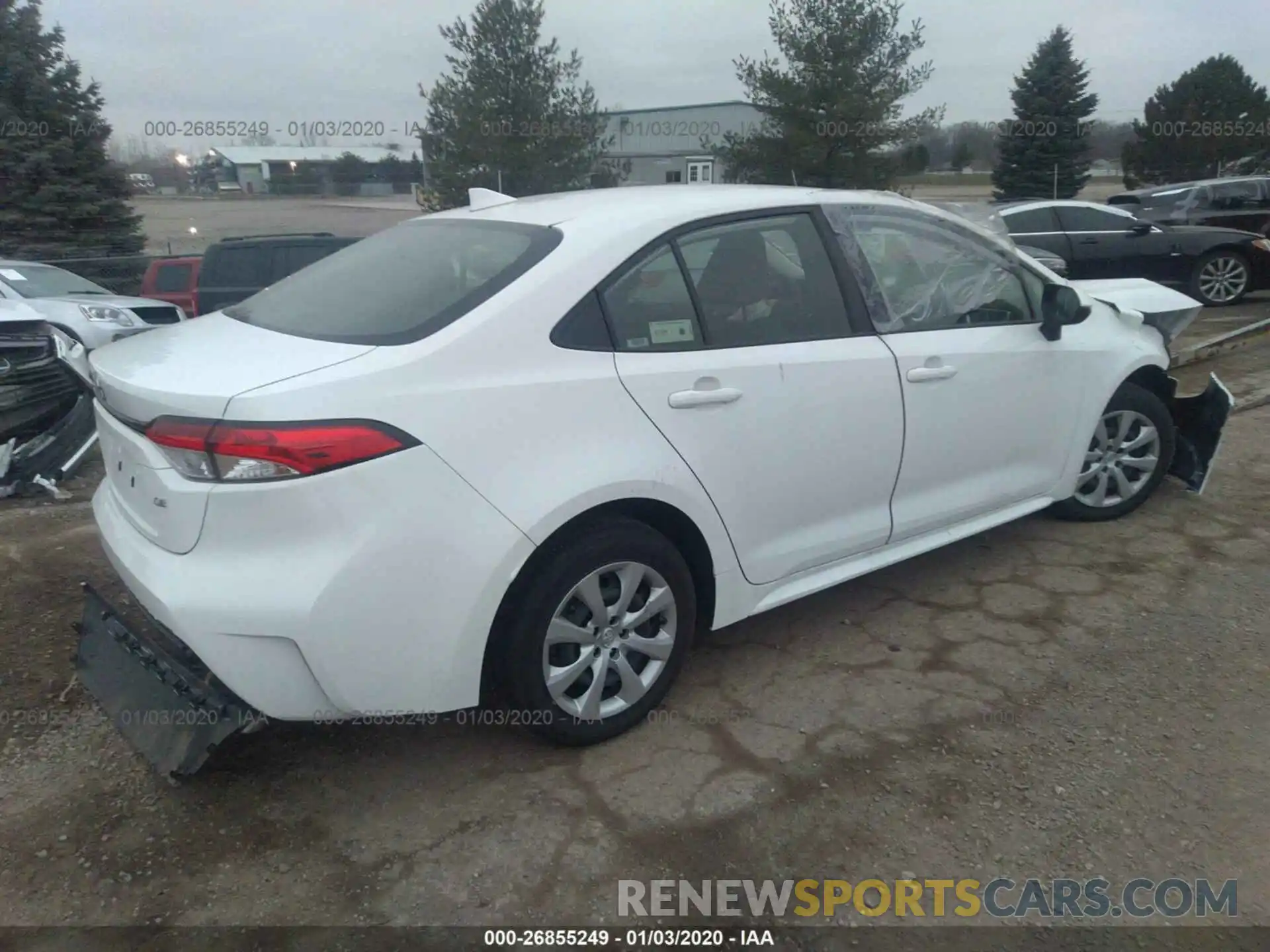 4 Photograph of a damaged car JTDEPRAE6LJ031834 TOYOTA COROLLA 2020