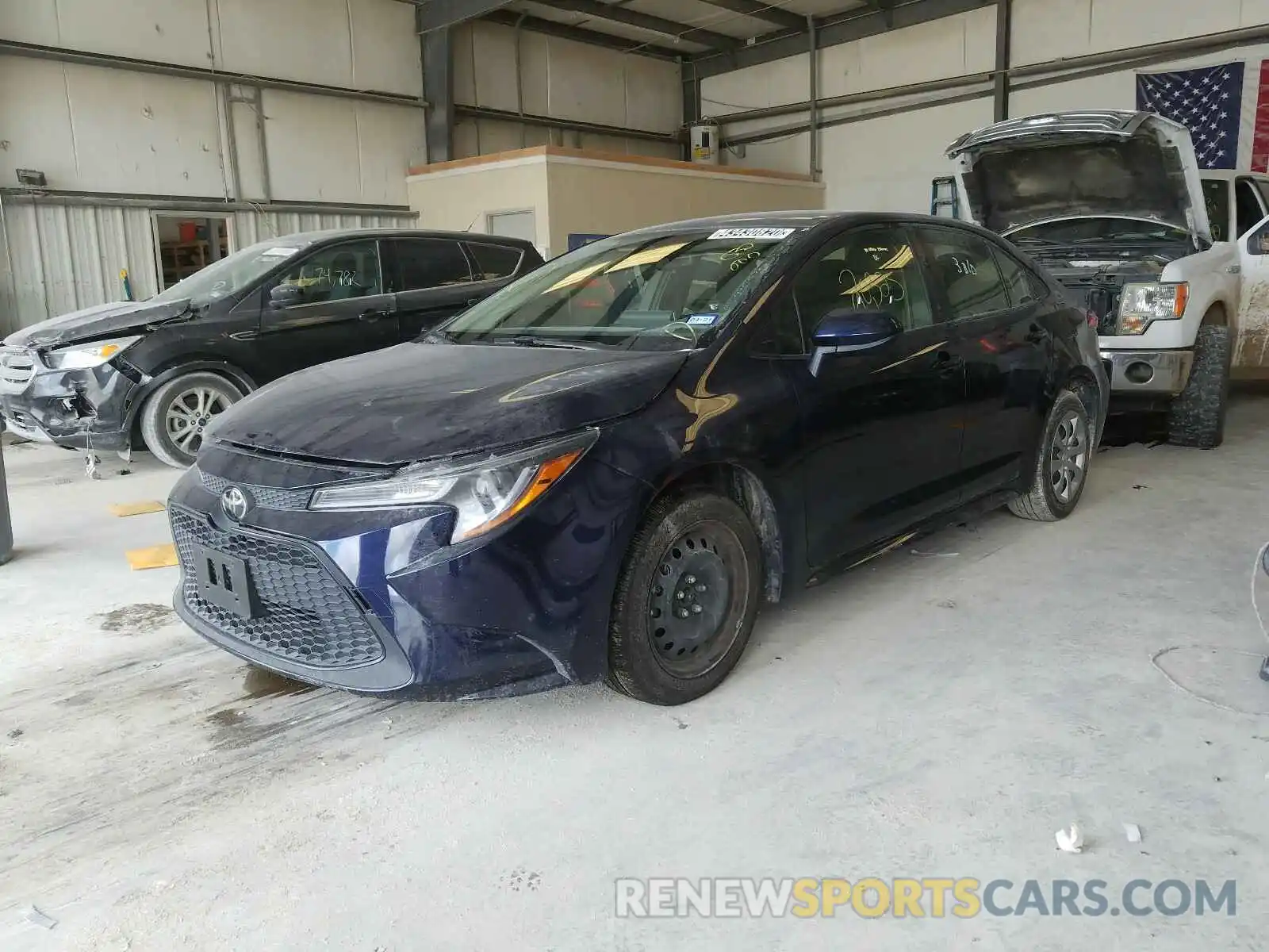 2 Photograph of a damaged car JTDEPRAE6LJ032000 TOYOTA COROLLA 2020