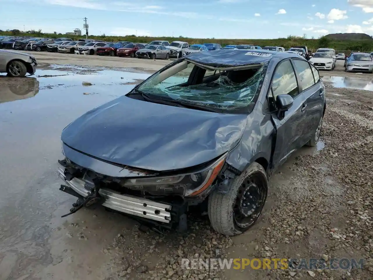 2 Photograph of a damaged car JTDEPRAE6LJ032112 TOYOTA COROLLA 2020