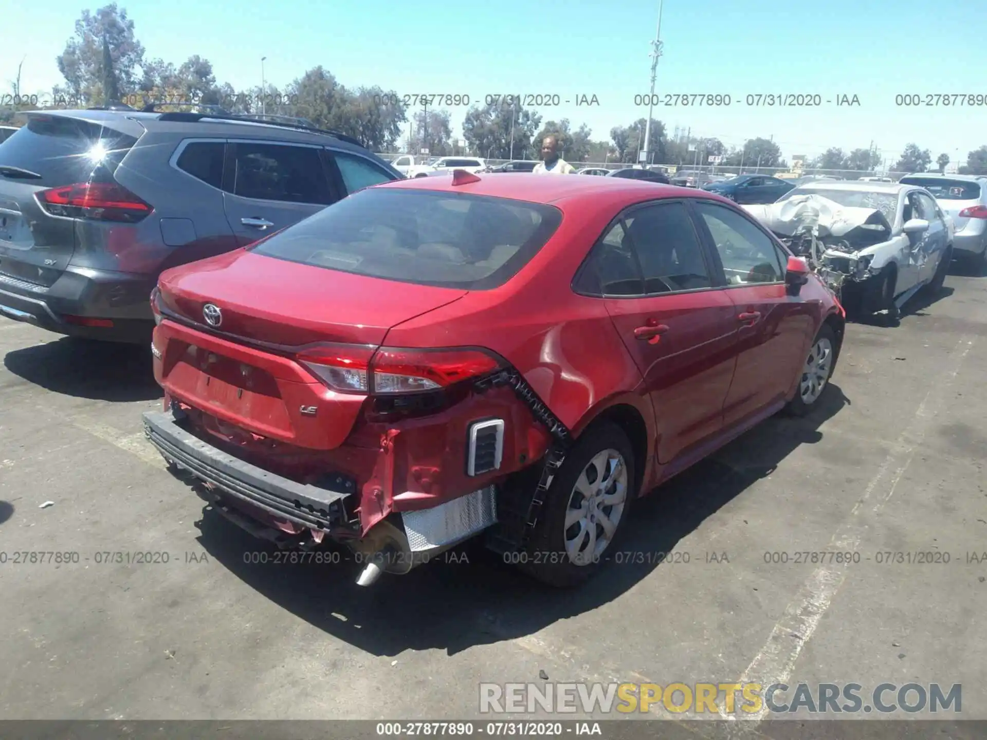 4 Photograph of a damaged car JTDEPRAE6LJ032188 TOYOTA COROLLA 2020