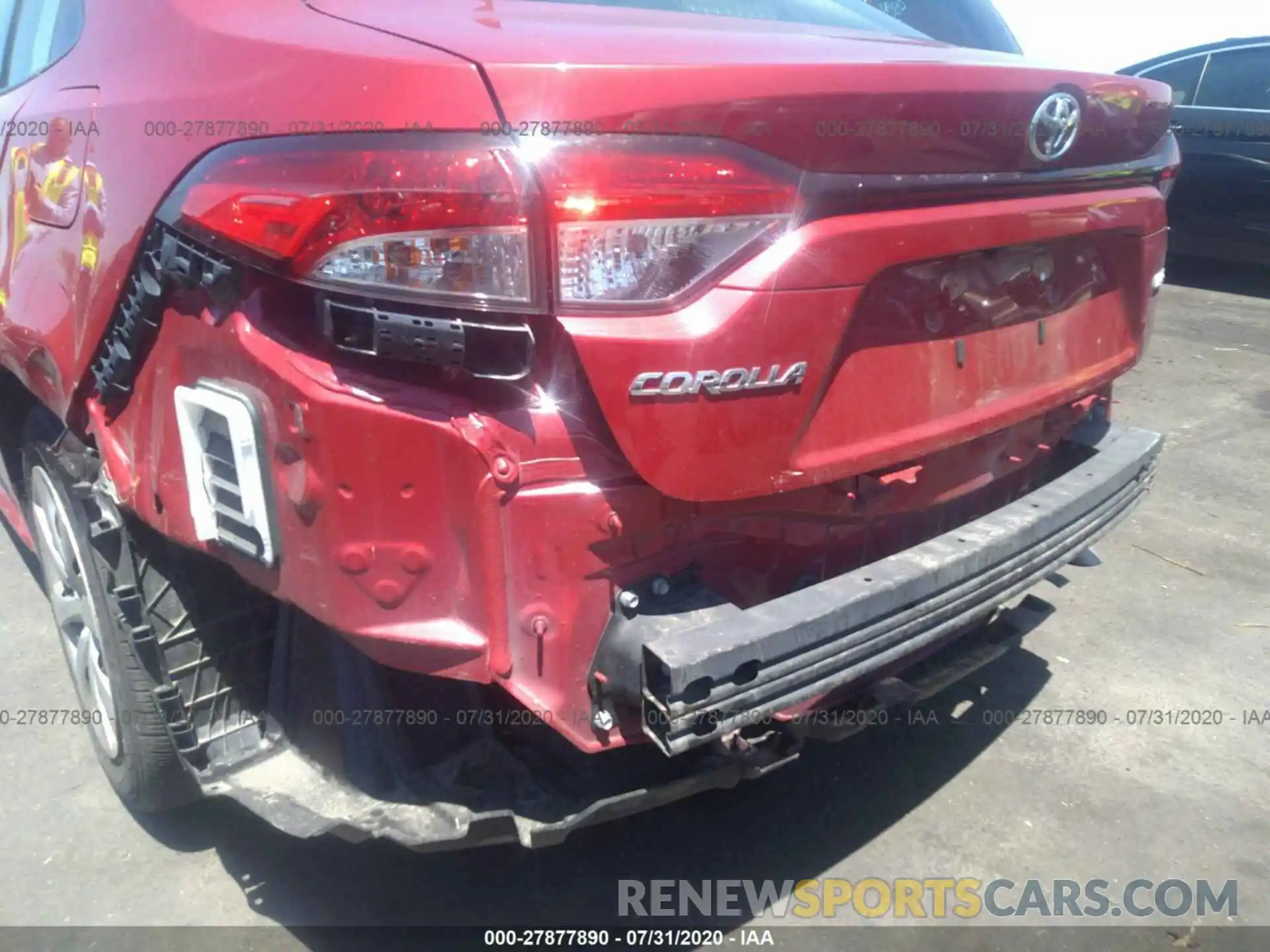 6 Photograph of a damaged car JTDEPRAE6LJ032188 TOYOTA COROLLA 2020