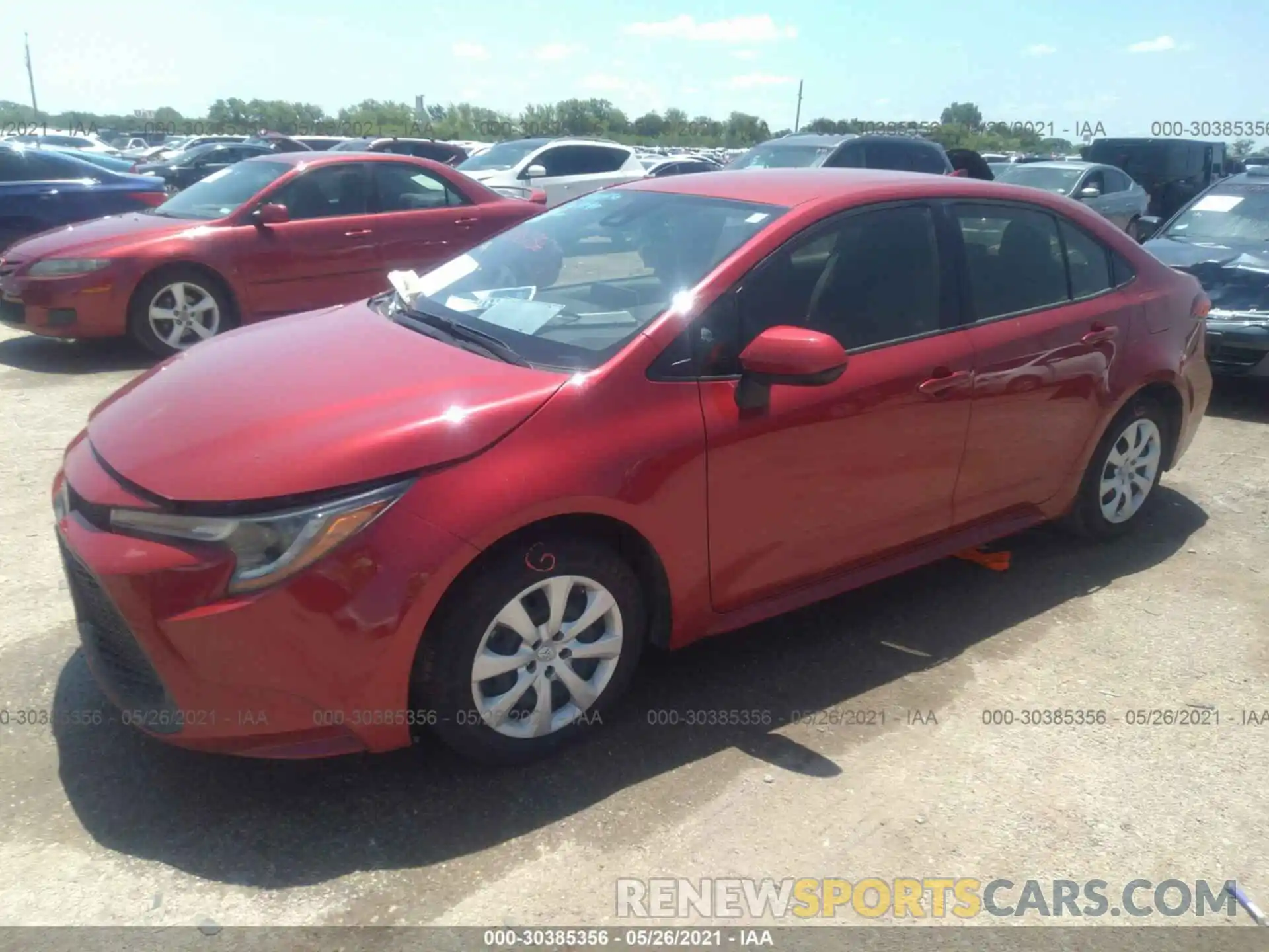 2 Photograph of a damaged car JTDEPRAE6LJ032417 TOYOTA COROLLA 2020