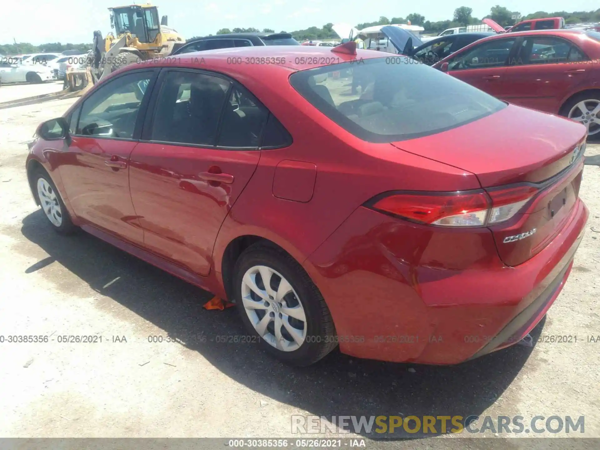 3 Photograph of a damaged car JTDEPRAE6LJ032417 TOYOTA COROLLA 2020