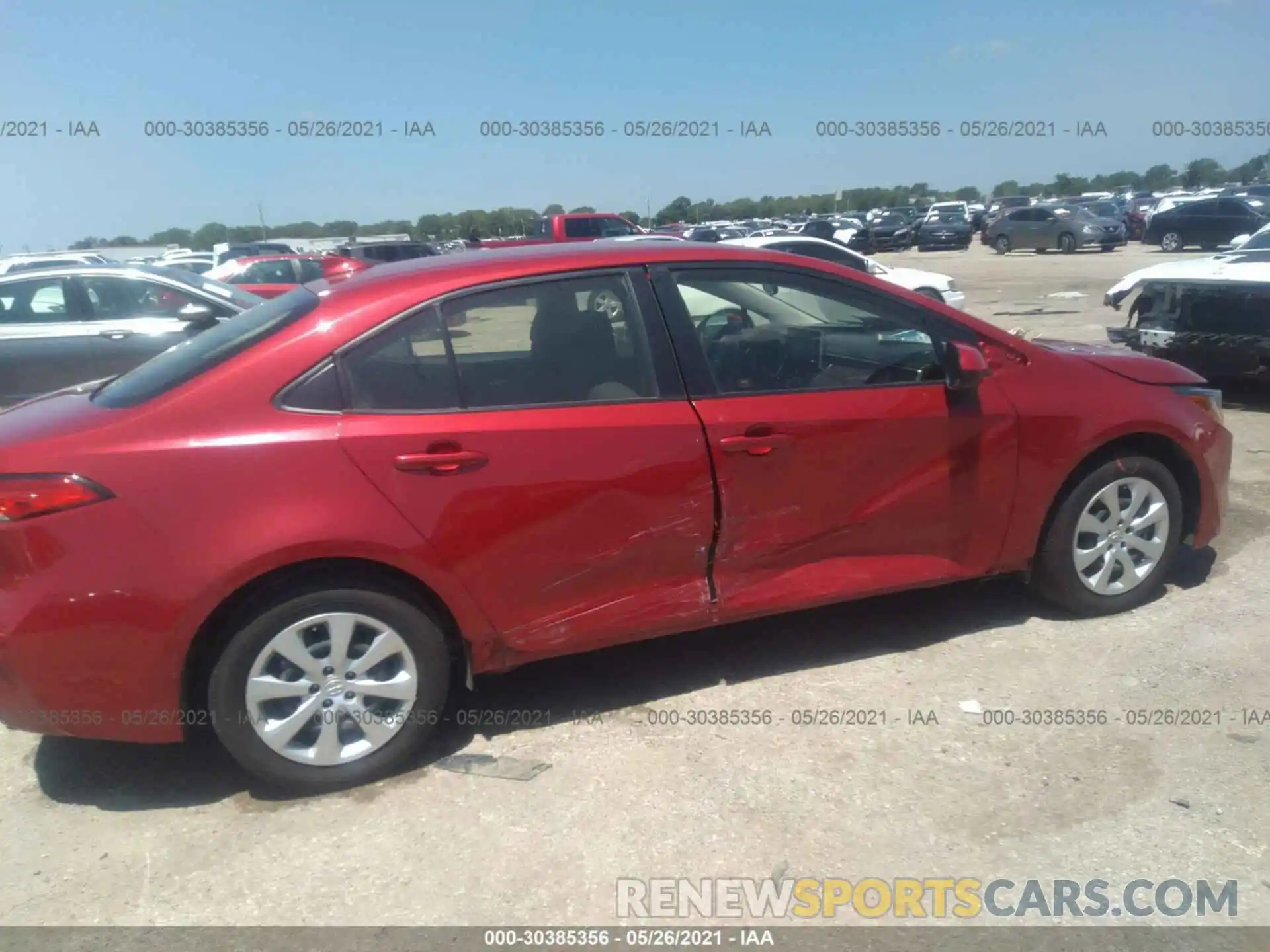 6 Photograph of a damaged car JTDEPRAE6LJ032417 TOYOTA COROLLA 2020