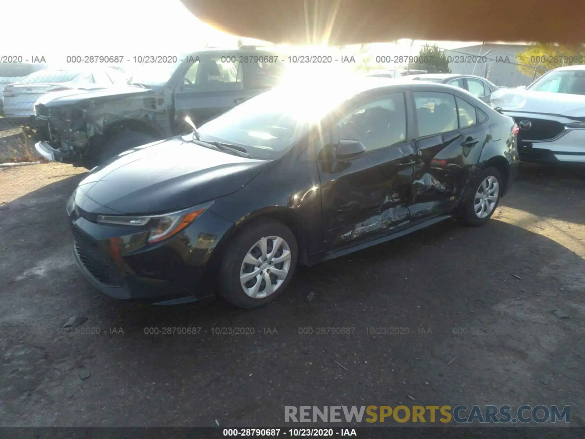 2 Photograph of a damaged car JTDEPRAE6LJ032787 TOYOTA COROLLA 2020