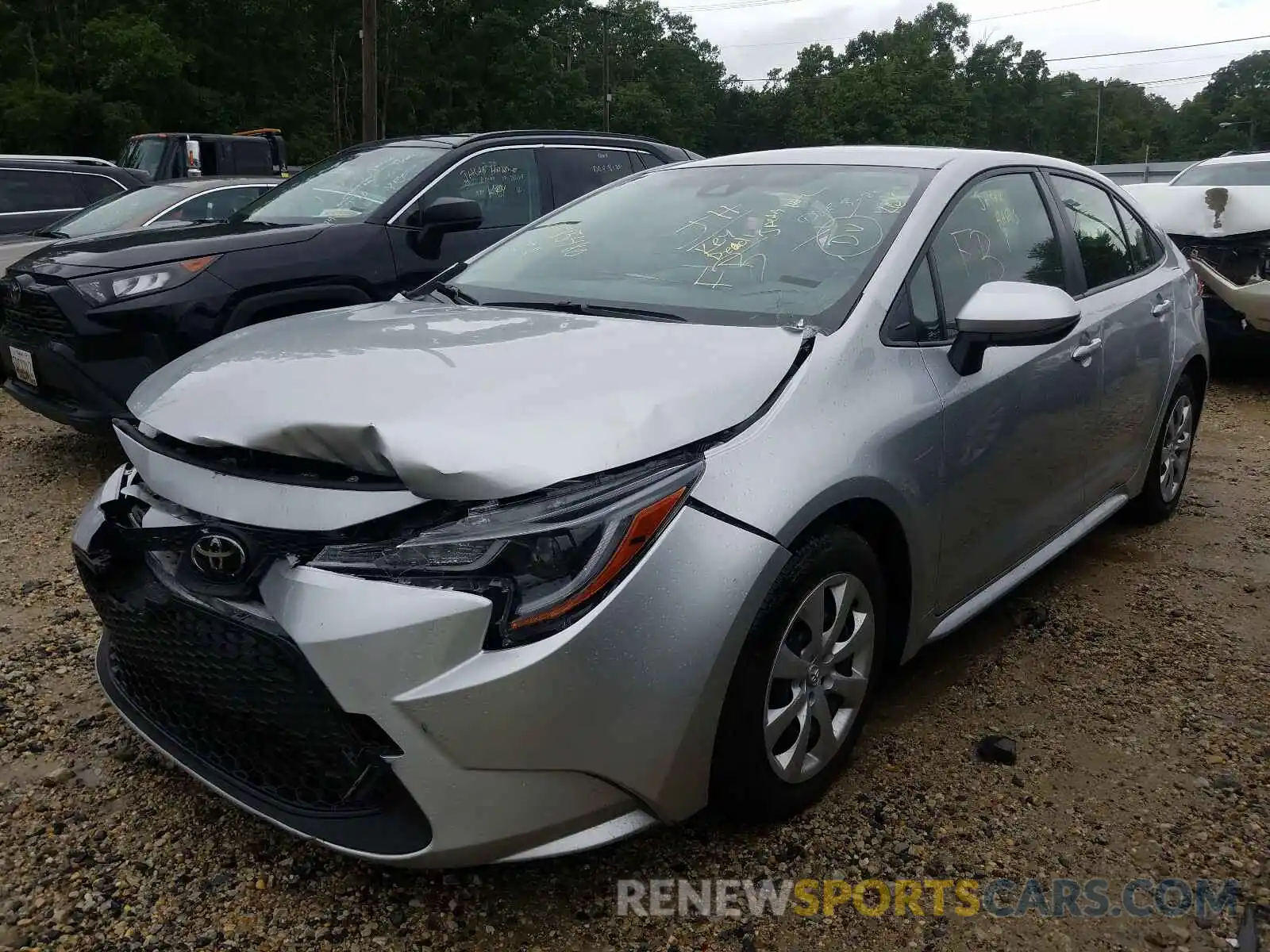 2 Photograph of a damaged car JTDEPRAE6LJ032837 TOYOTA COROLLA 2020