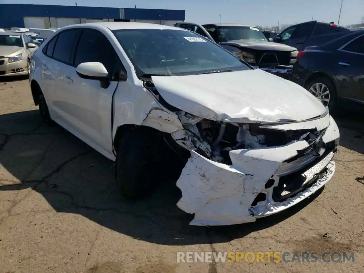 1 Photograph of a damaged car JTDEPRAE6LJ033504 TOYOTA COROLLA 2020