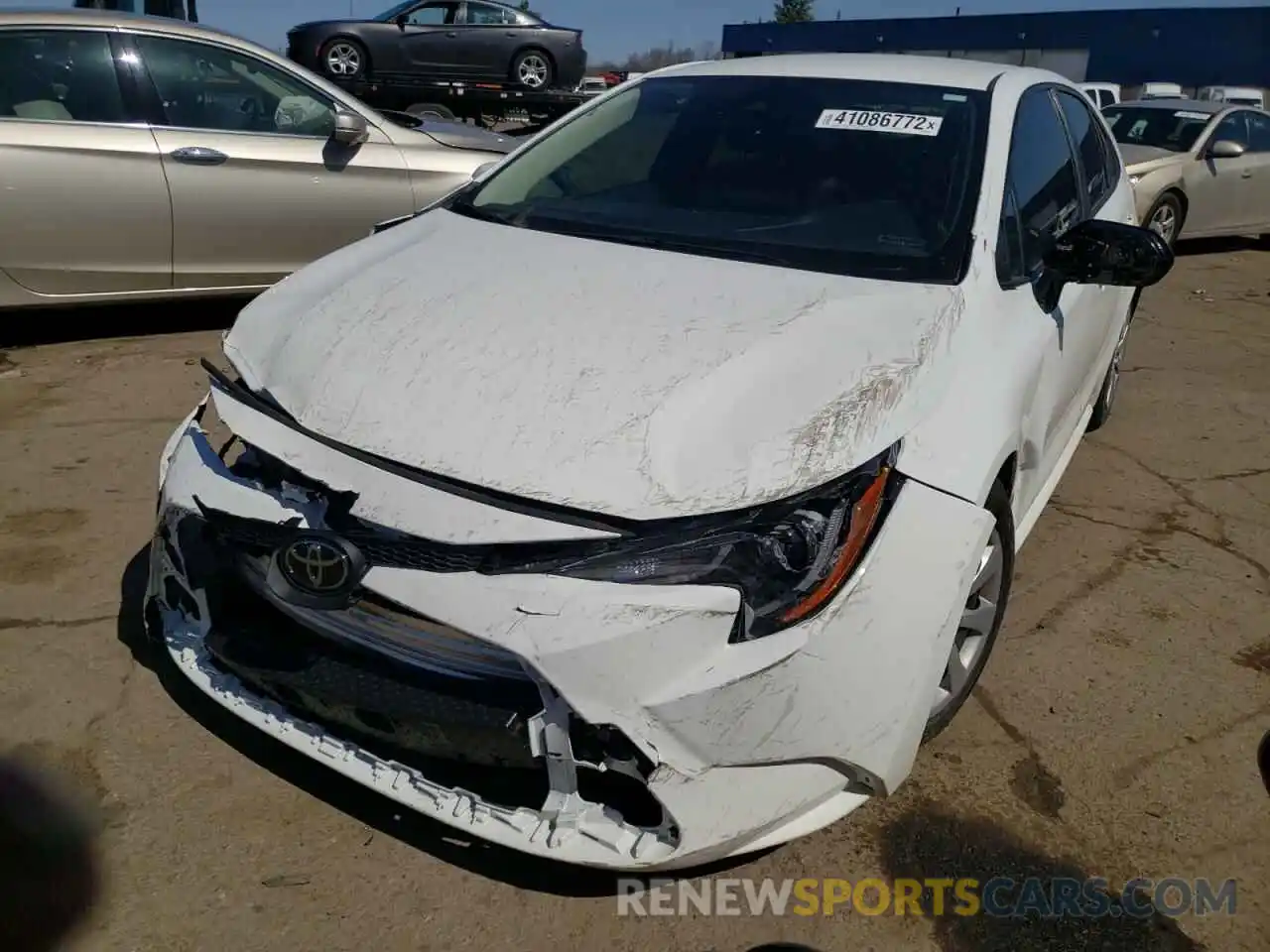 2 Photograph of a damaged car JTDEPRAE6LJ033504 TOYOTA COROLLA 2020