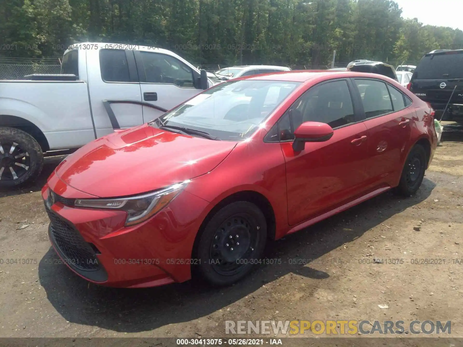 2 Photograph of a damaged car JTDEPRAE6LJ033616 TOYOTA COROLLA 2020