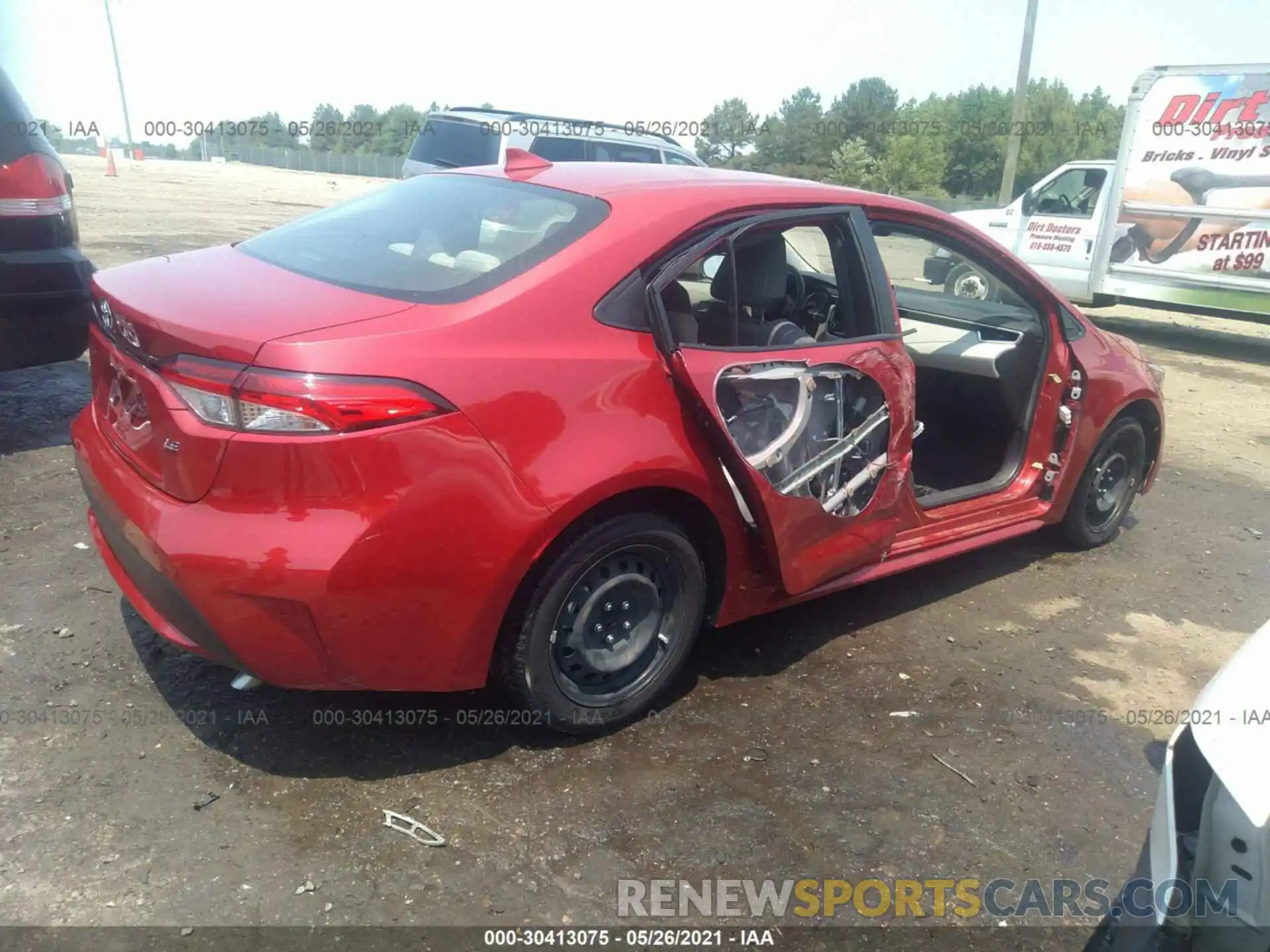 4 Photograph of a damaged car JTDEPRAE6LJ033616 TOYOTA COROLLA 2020