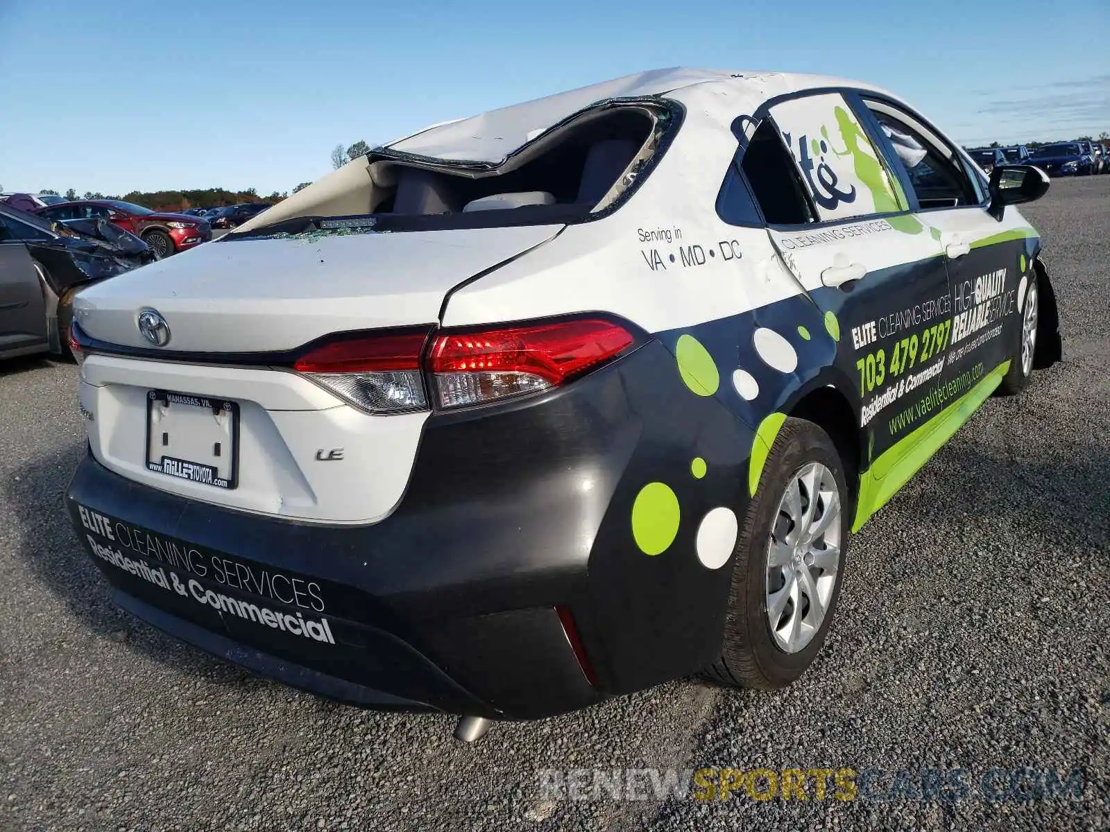 4 Photograph of a damaged car JTDEPRAE6LJ034054 TOYOTA COROLLA 2020