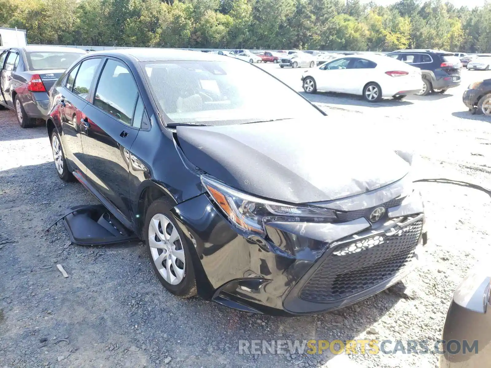 1 Photograph of a damaged car JTDEPRAE6LJ034507 TOYOTA COROLLA 2020