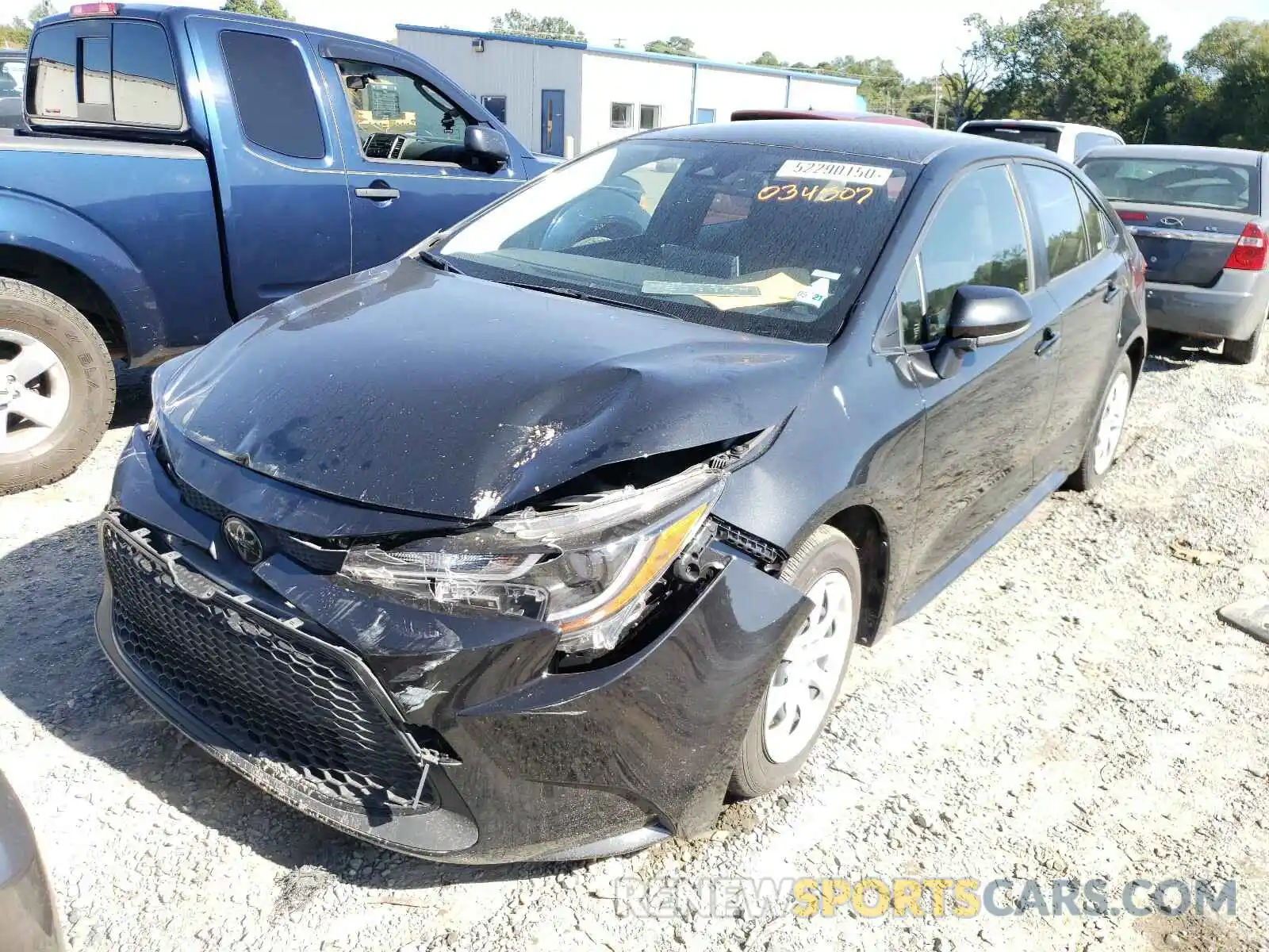 2 Photograph of a damaged car JTDEPRAE6LJ034507 TOYOTA COROLLA 2020