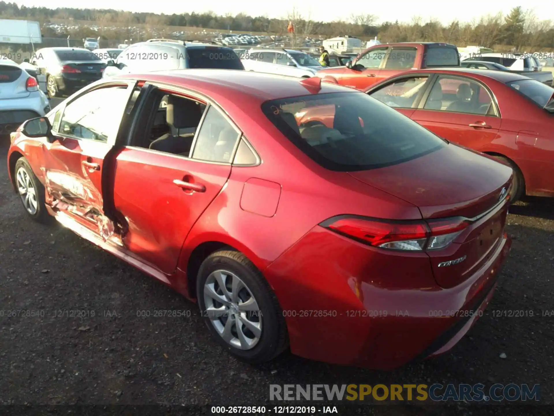 3 Photograph of a damaged car JTDEPRAE6LJ034572 TOYOTA COROLLA 2020