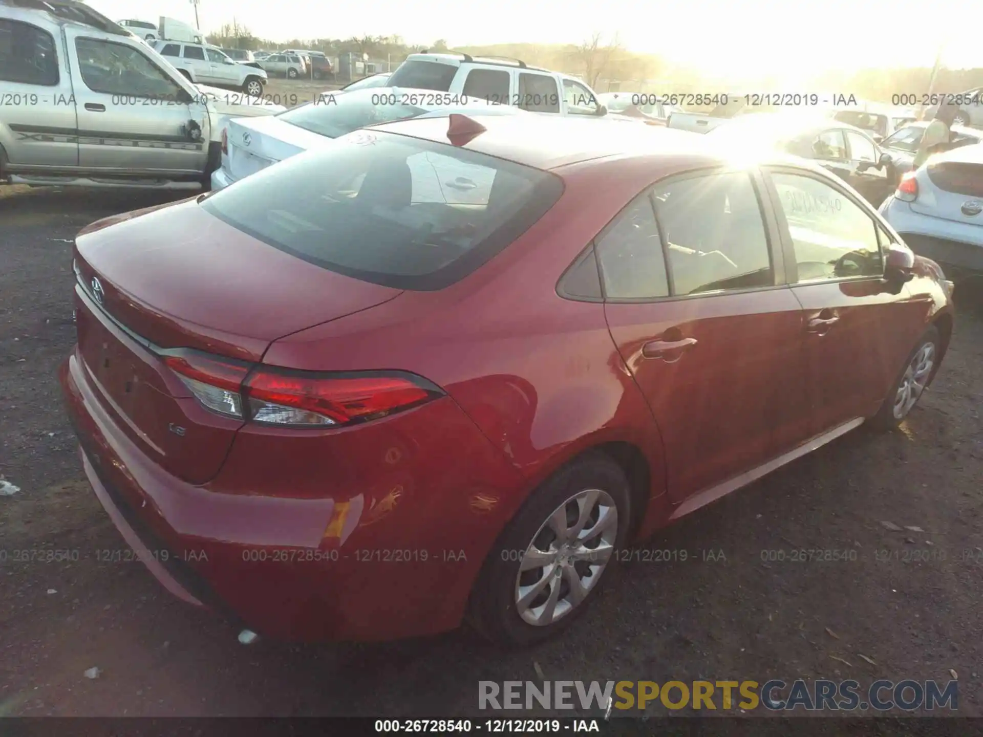 4 Photograph of a damaged car JTDEPRAE6LJ034572 TOYOTA COROLLA 2020