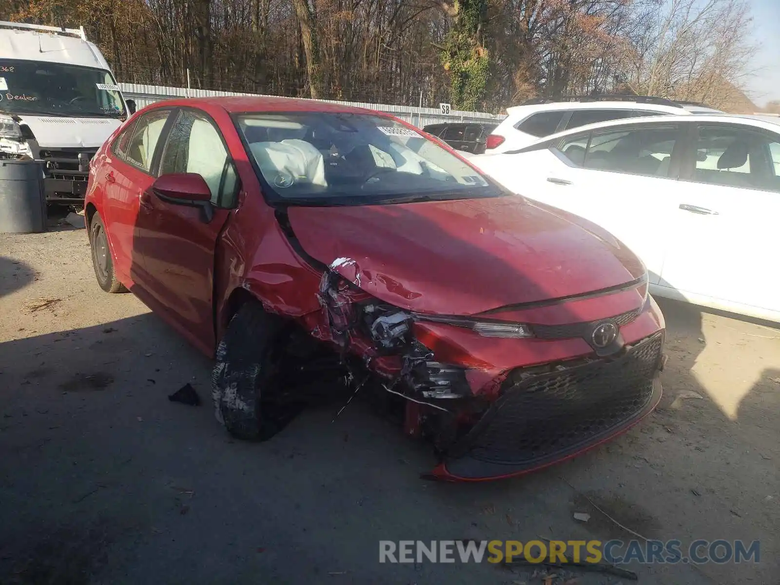 1 Photograph of a damaged car JTDEPRAE6LJ034622 TOYOTA COROLLA 2020