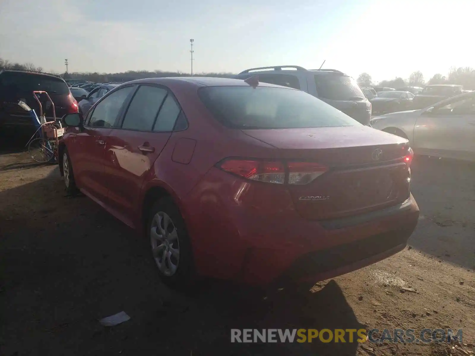 3 Photograph of a damaged car JTDEPRAE6LJ034622 TOYOTA COROLLA 2020