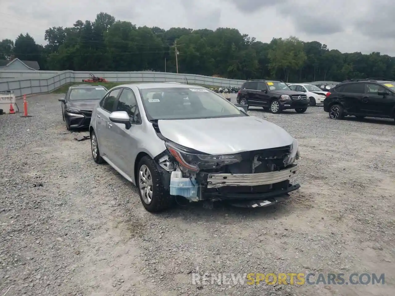 1 Photograph of a damaged car JTDEPRAE6LJ034703 TOYOTA COROLLA 2020