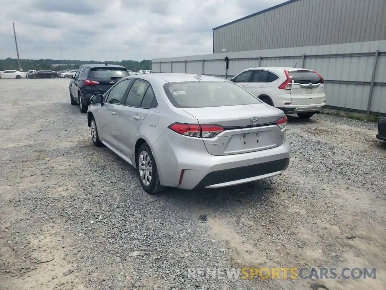 3 Photograph of a damaged car JTDEPRAE6LJ034703 TOYOTA COROLLA 2020