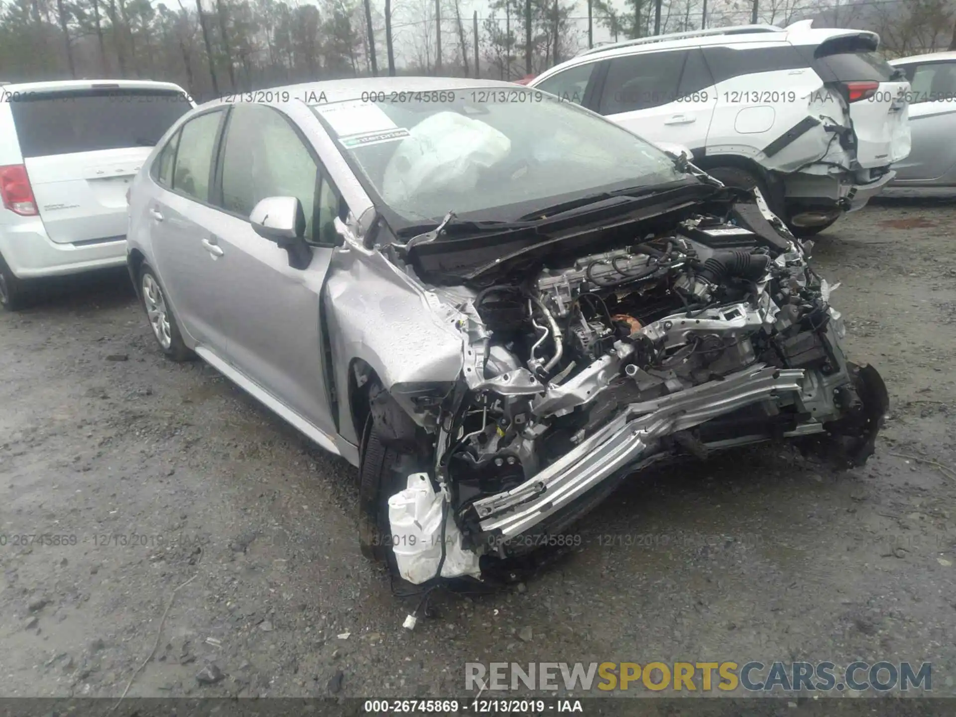 1 Photograph of a damaged car JTDEPRAE6LJ034765 TOYOTA COROLLA 2020