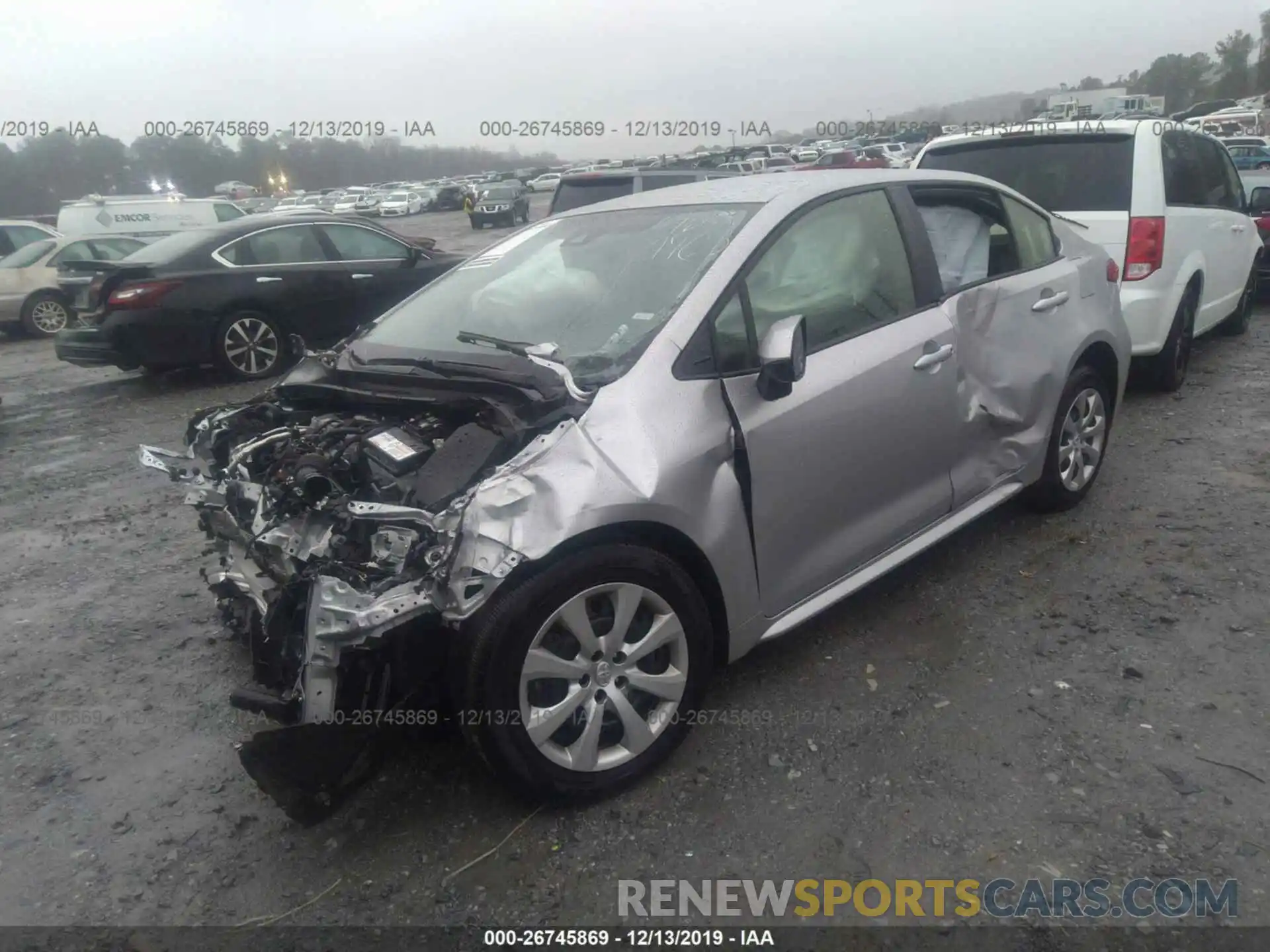 2 Photograph of a damaged car JTDEPRAE6LJ034765 TOYOTA COROLLA 2020