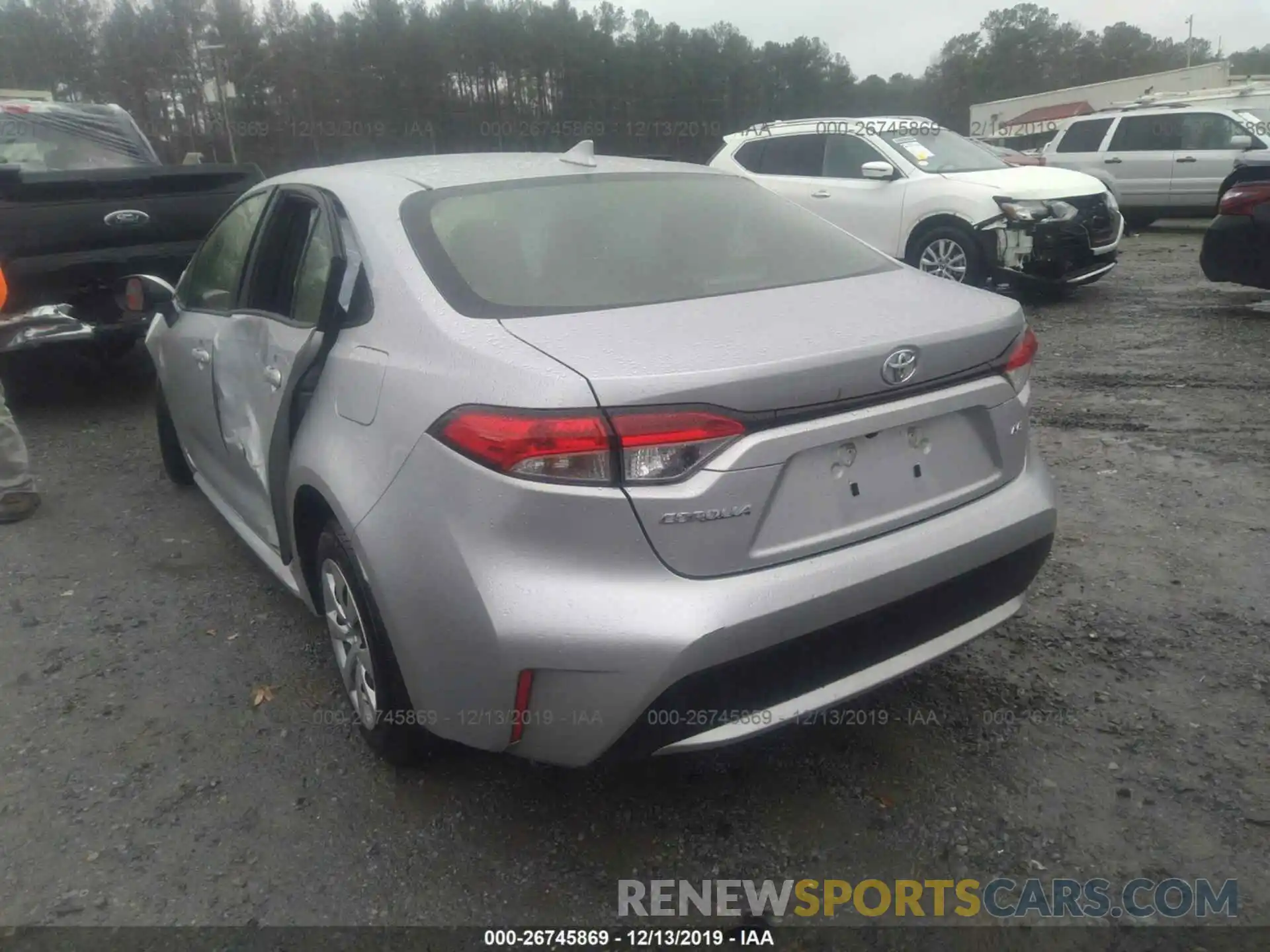 3 Photograph of a damaged car JTDEPRAE6LJ034765 TOYOTA COROLLA 2020