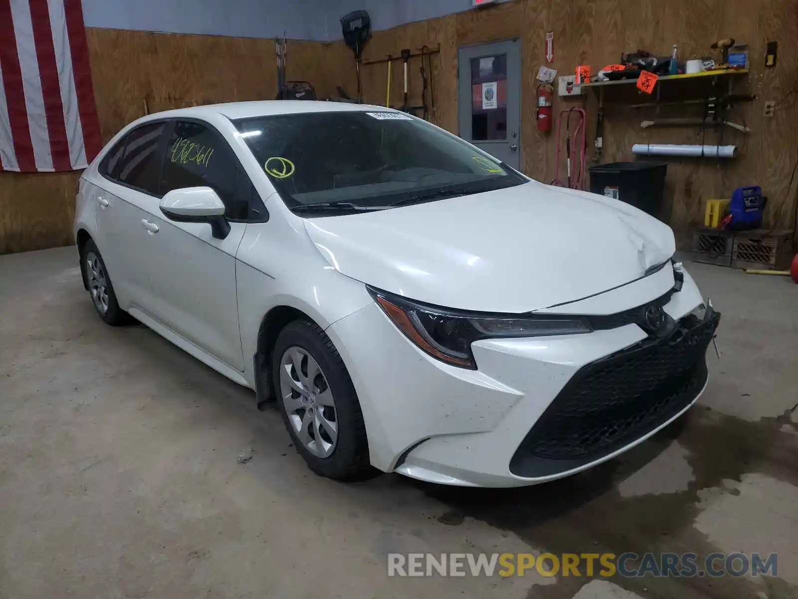 1 Photograph of a damaged car JTDEPRAE6LJ034782 TOYOTA COROLLA 2020