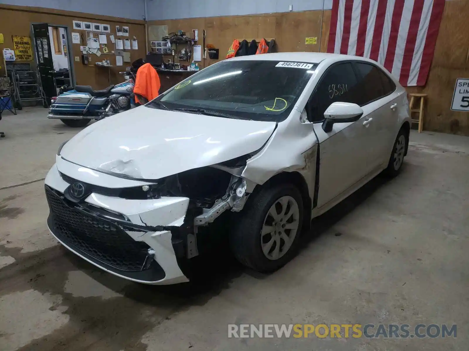 2 Photograph of a damaged car JTDEPRAE6LJ034782 TOYOTA COROLLA 2020