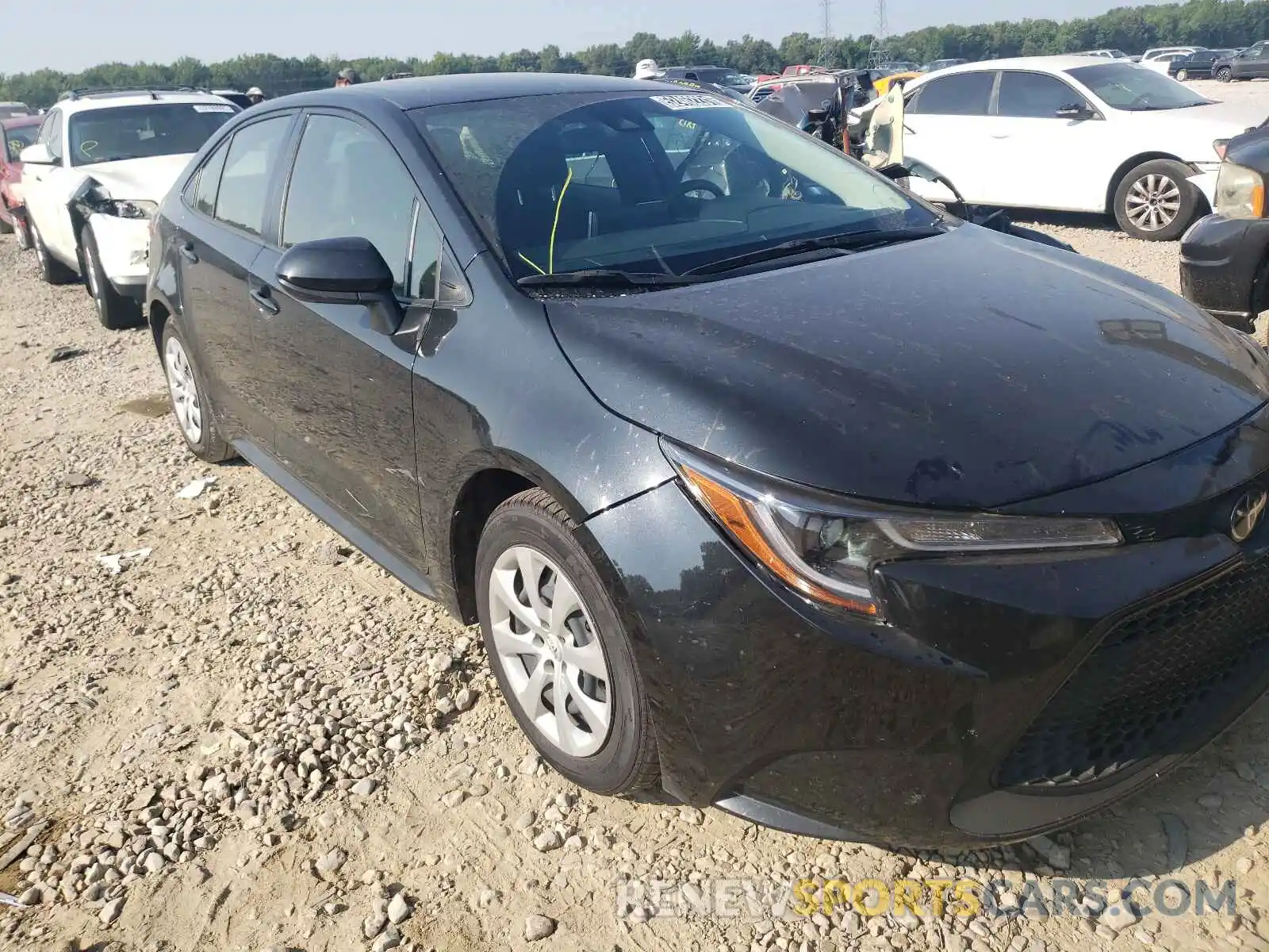 1 Photograph of a damaged car JTDEPRAE6LJ034796 TOYOTA COROLLA 2020