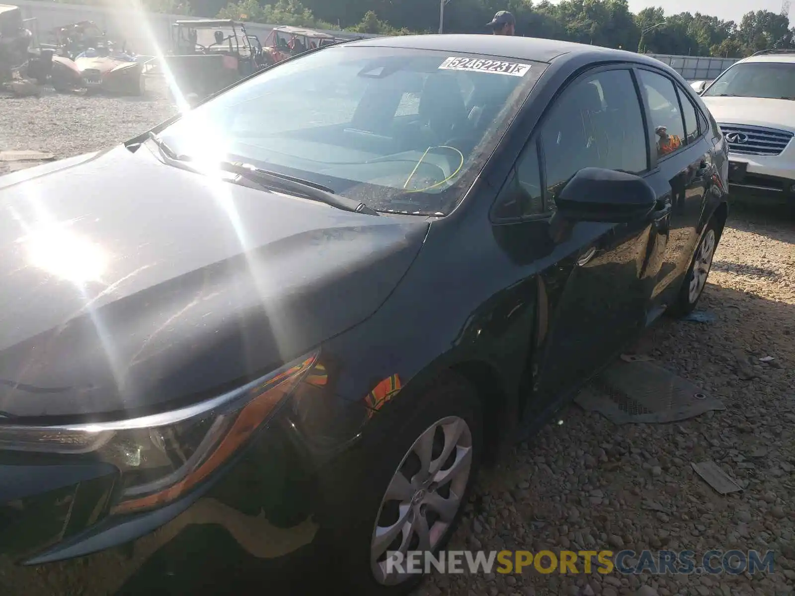 2 Photograph of a damaged car JTDEPRAE6LJ034796 TOYOTA COROLLA 2020