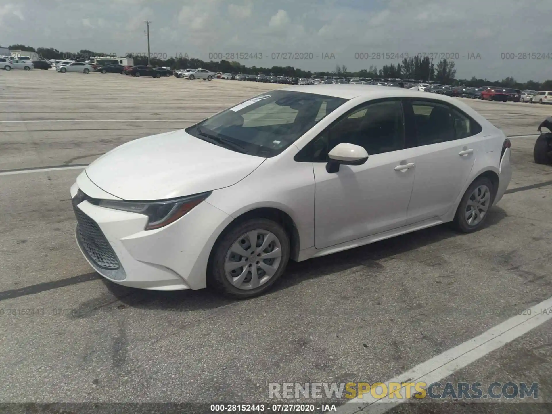 2 Photograph of a damaged car JTDEPRAE6LJ035012 TOYOTA COROLLA 2020